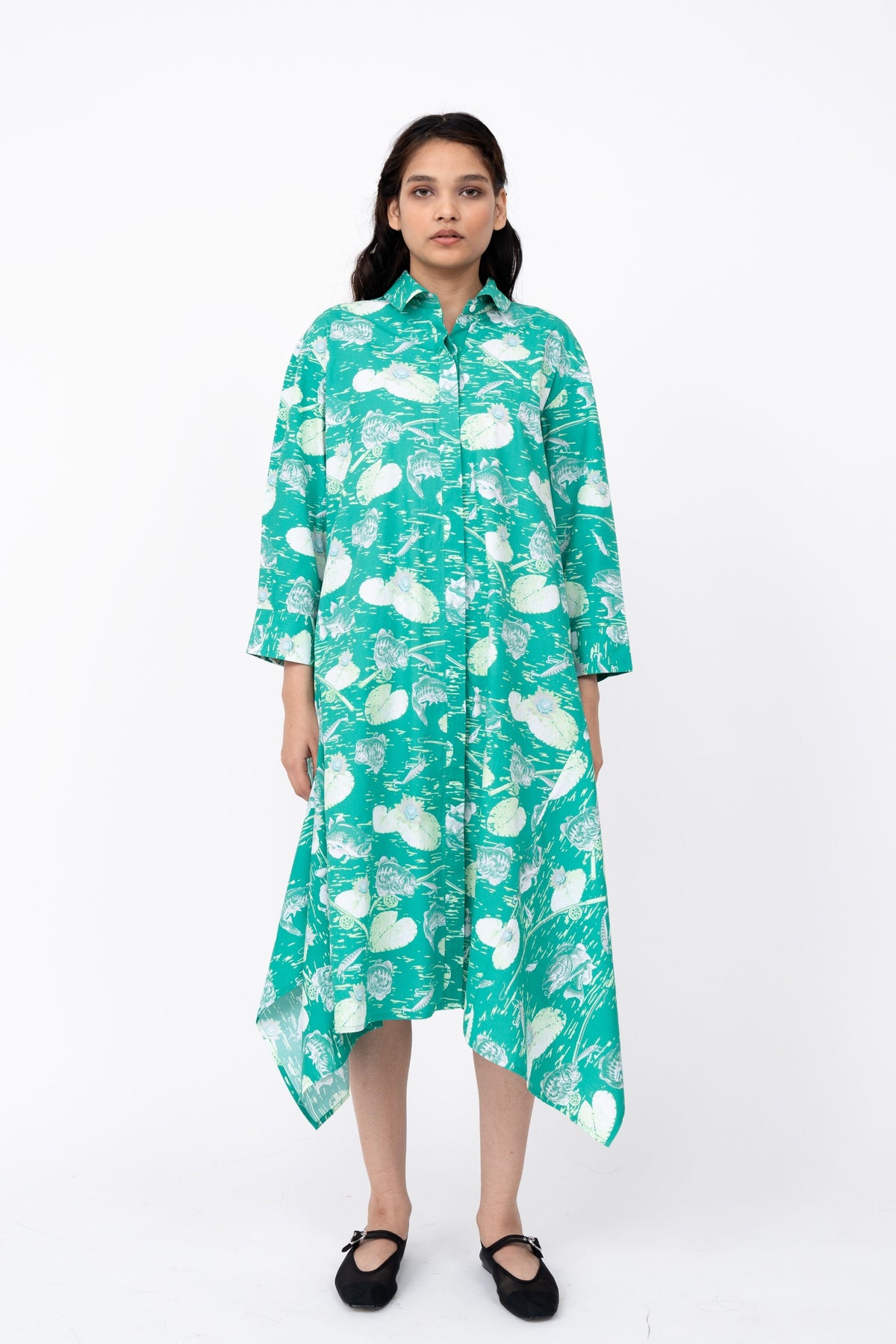 Fisherman Print New Hanker Dress