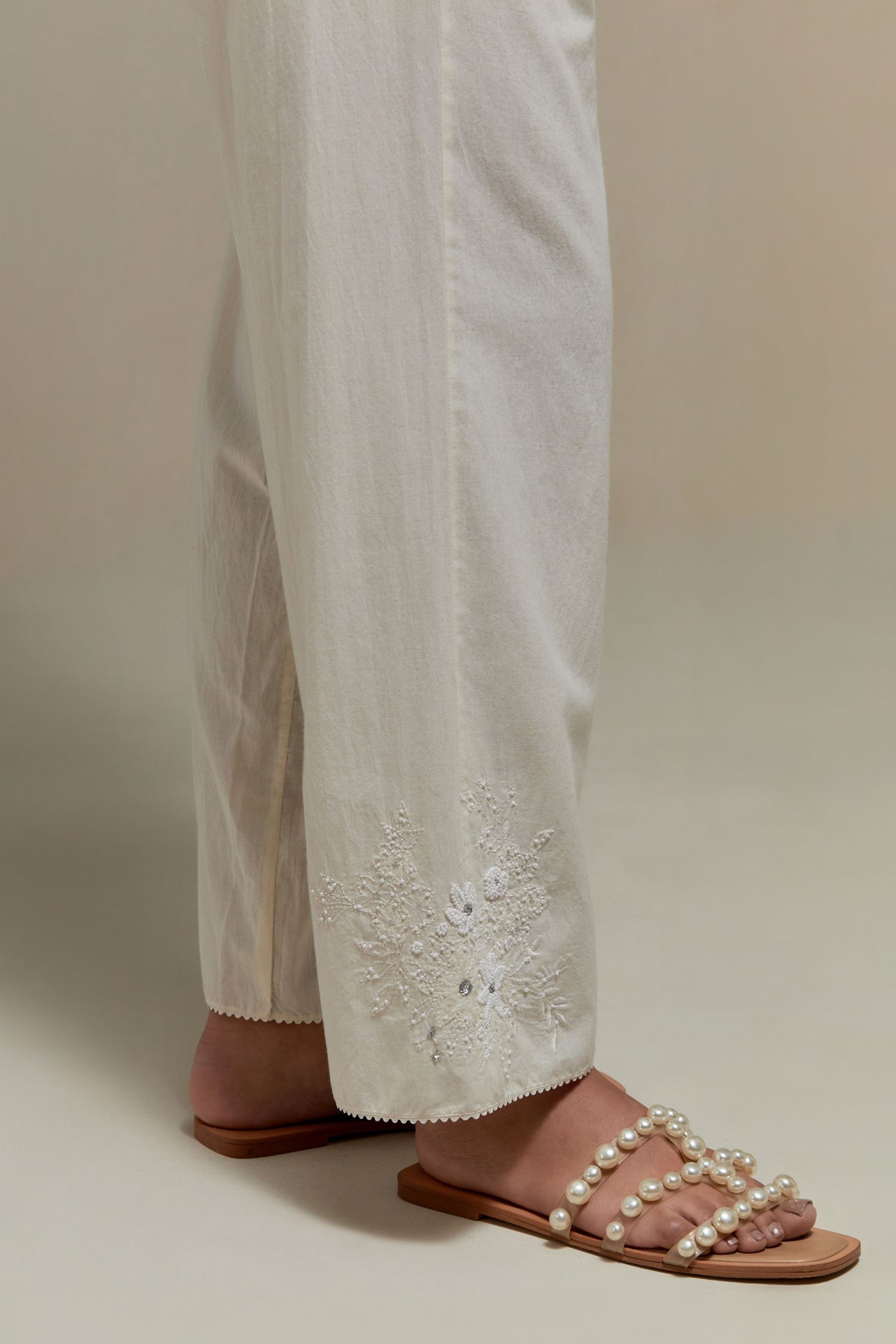 Salmon Cotton Pants