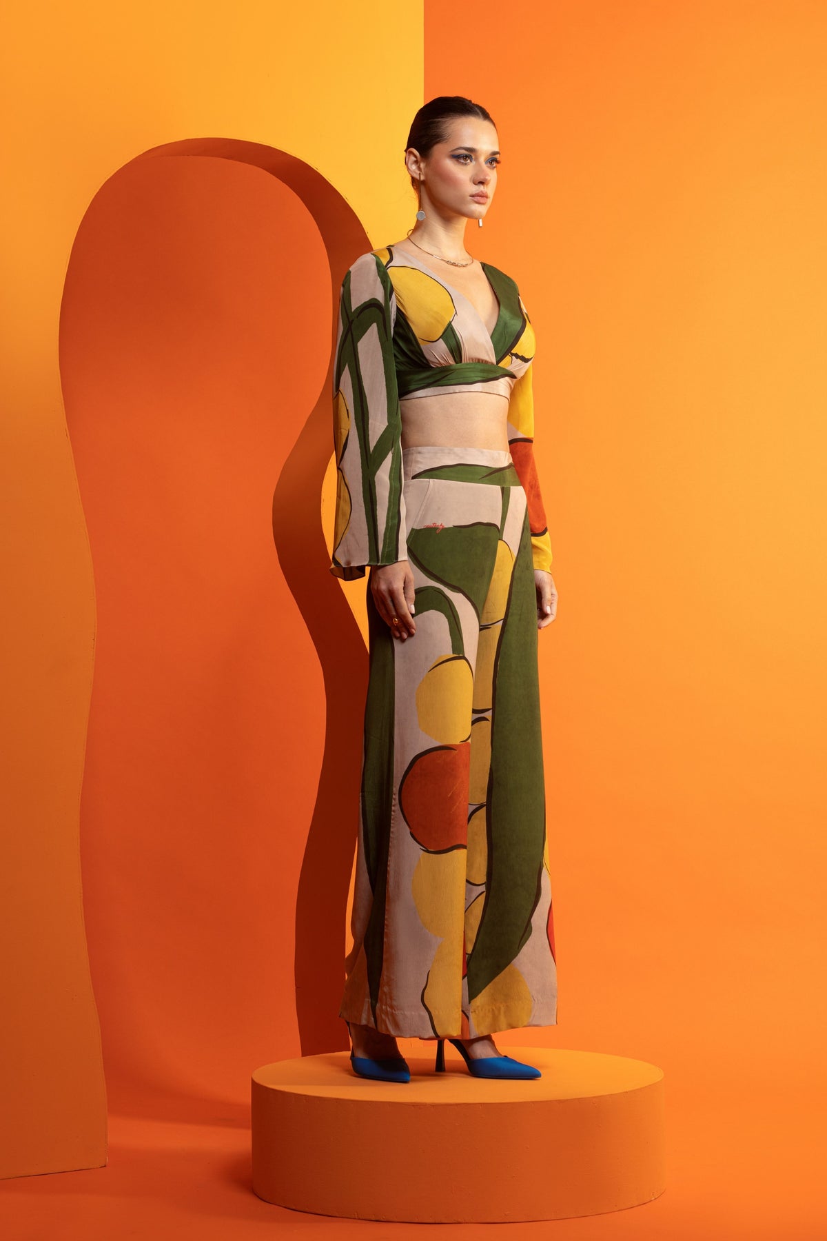 Artistic Printed Crepe Co-ord Set