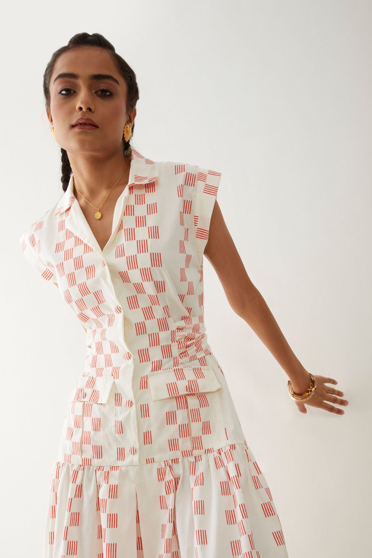 Agnes Dress In Hopscotch Print