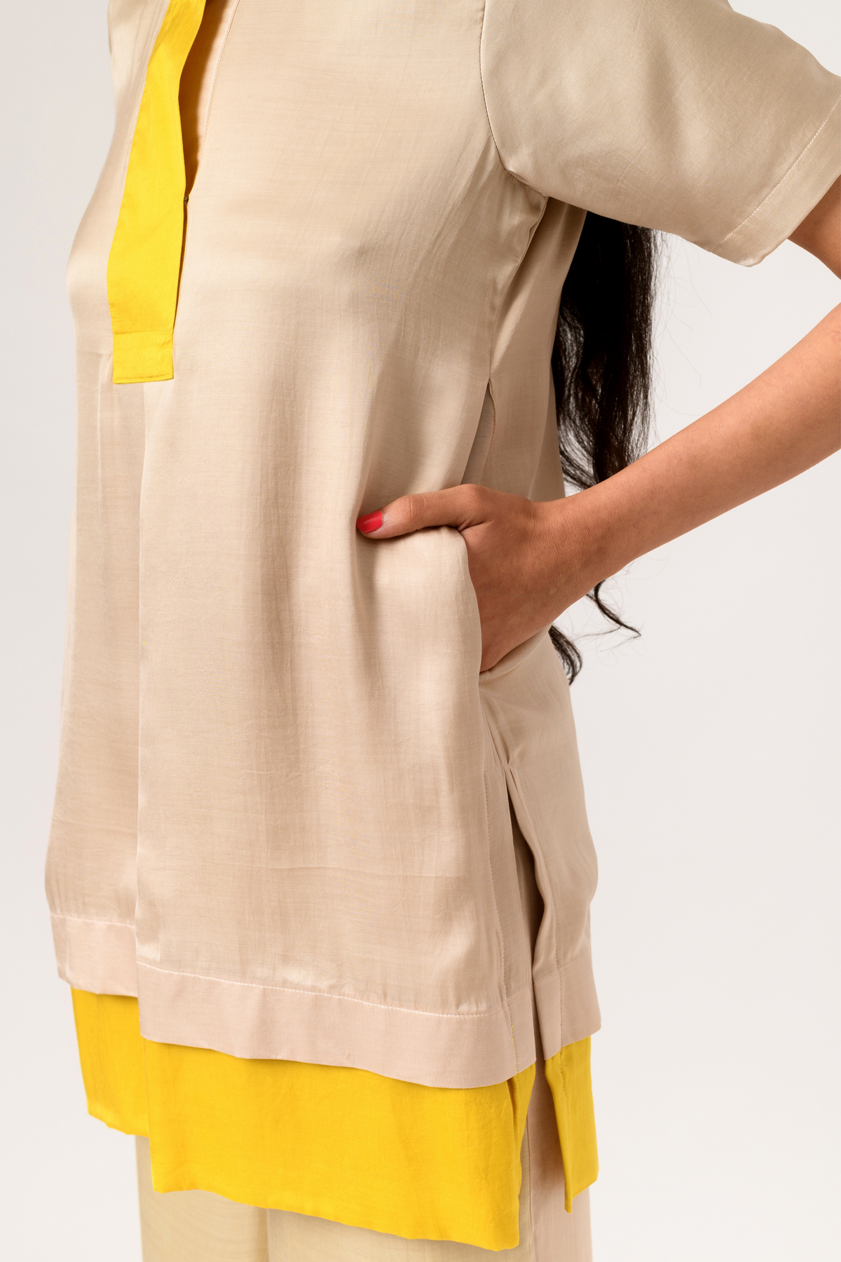 Ecru yellow top