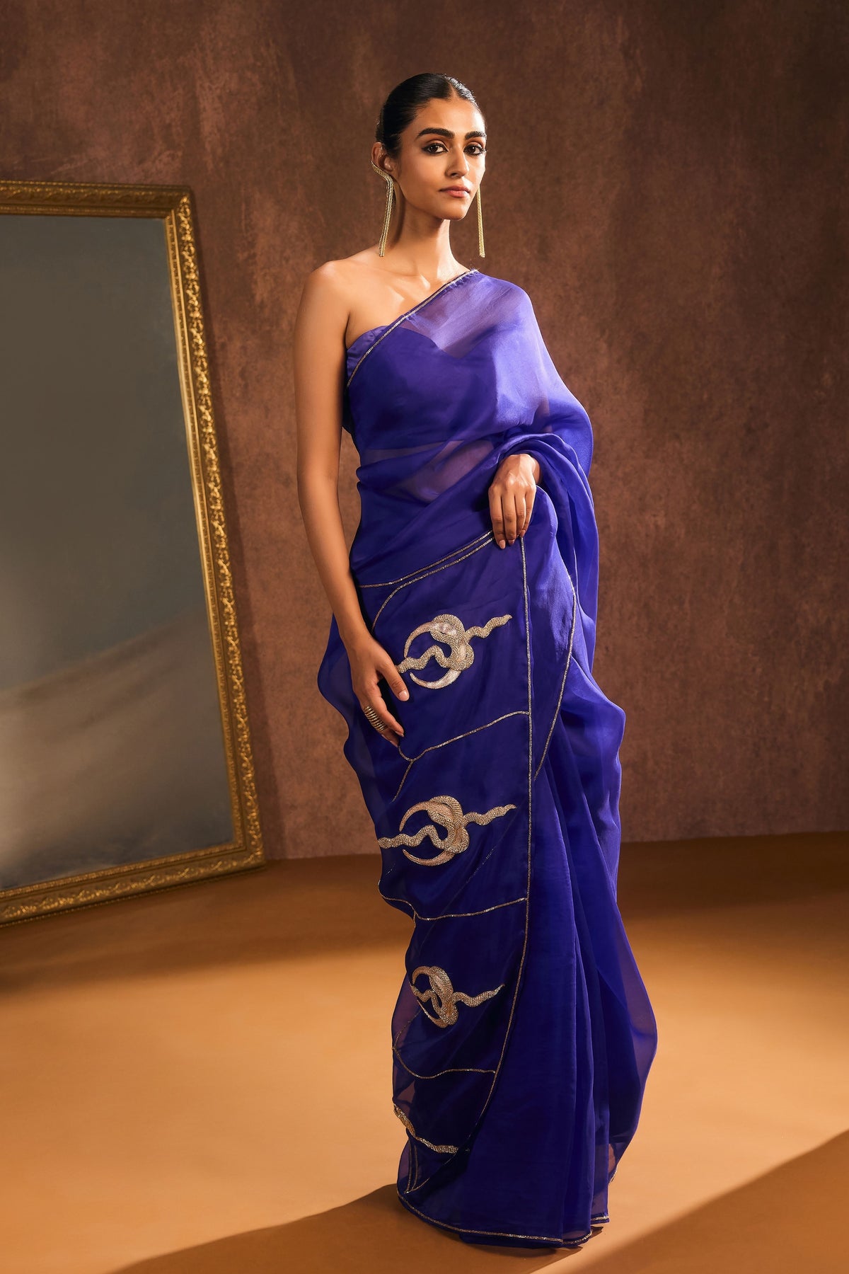 Royal Blue Chandranaga Saree
