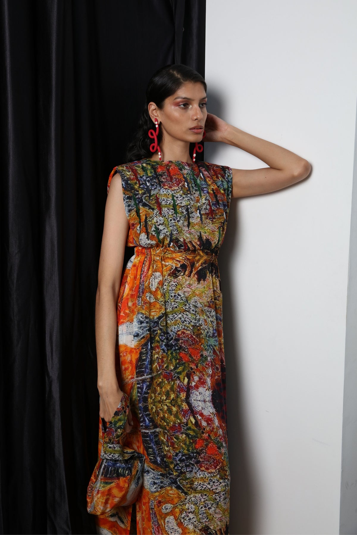 Multicolour Printed Dress