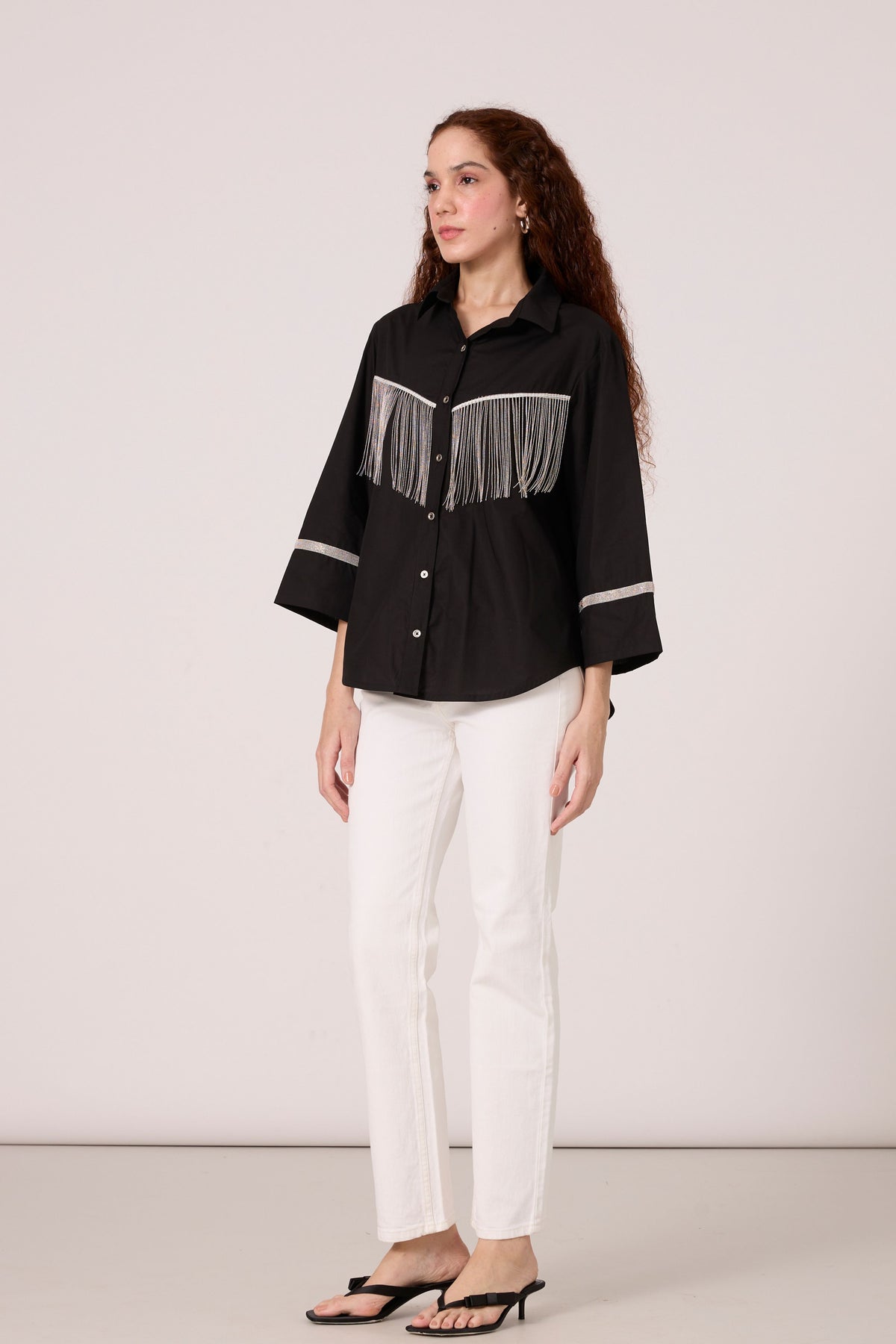 Dari Fringe Black Shirt