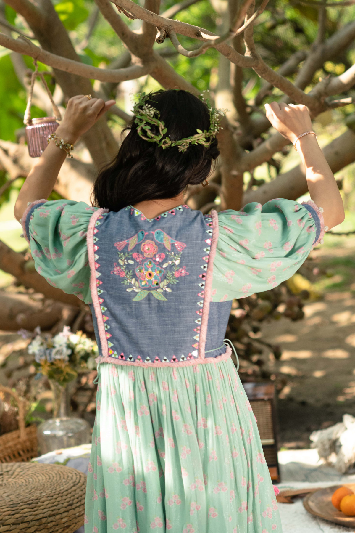 Green Gypsy Cube Dress