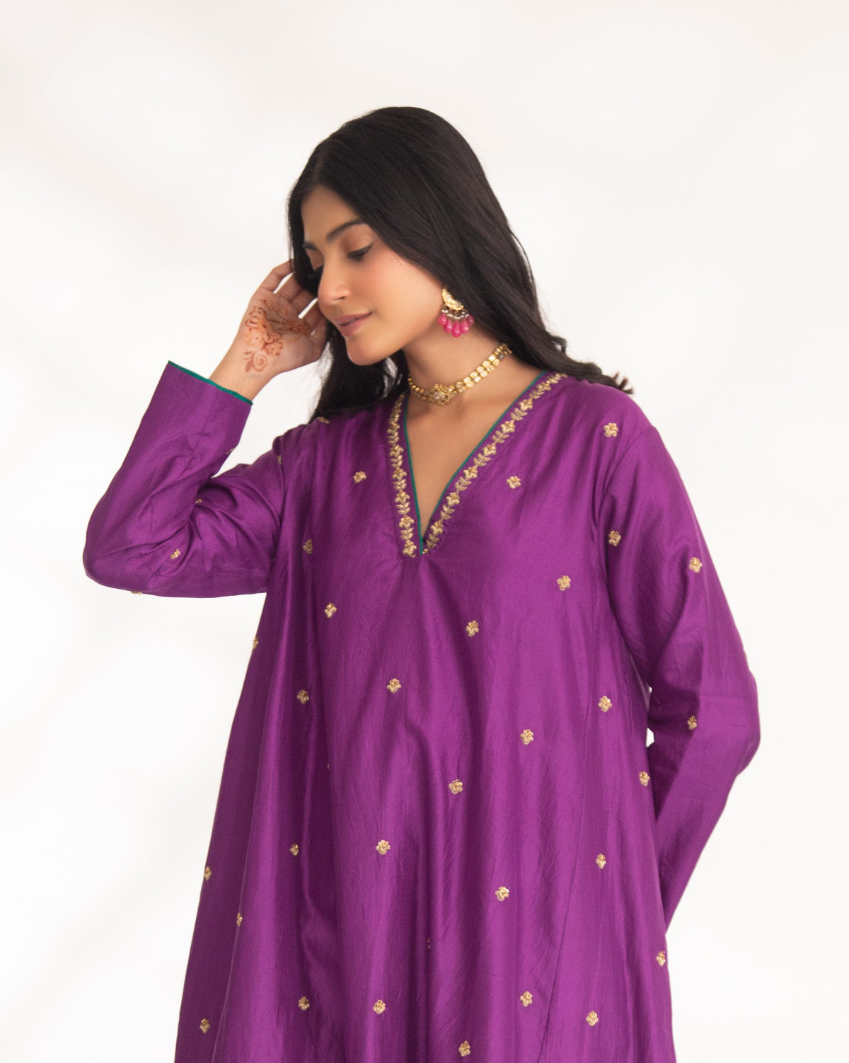 Purple Iya Kurta Set