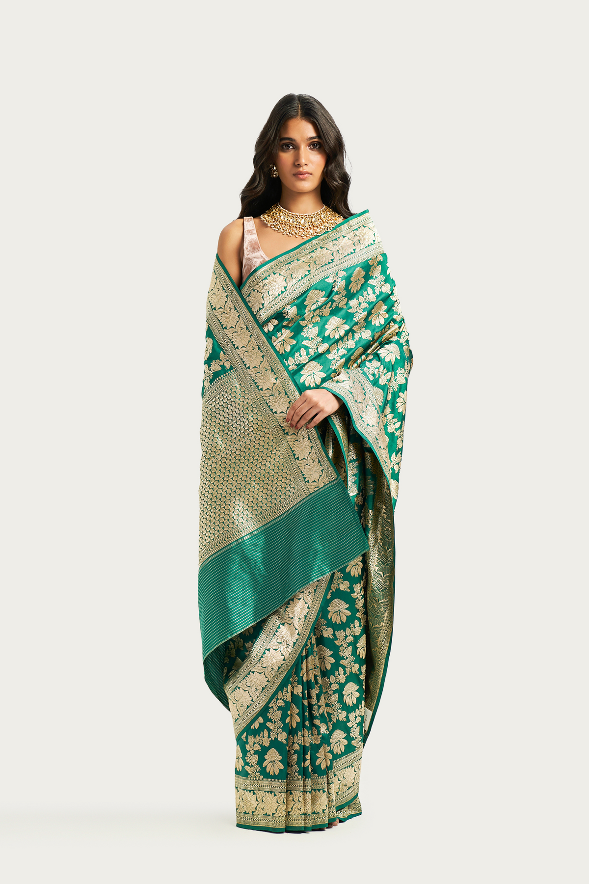 Calicut jaal jade saree