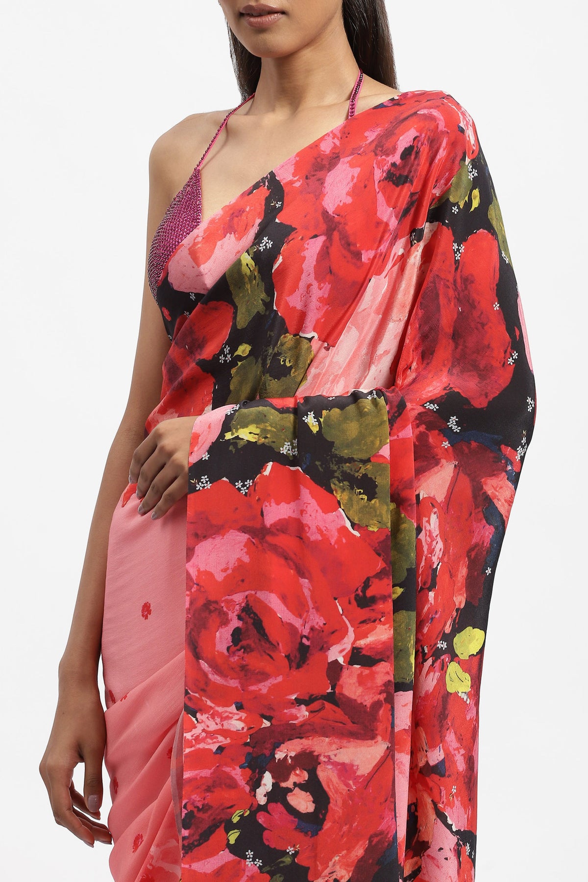 Rogue in Rouge Printed Saree