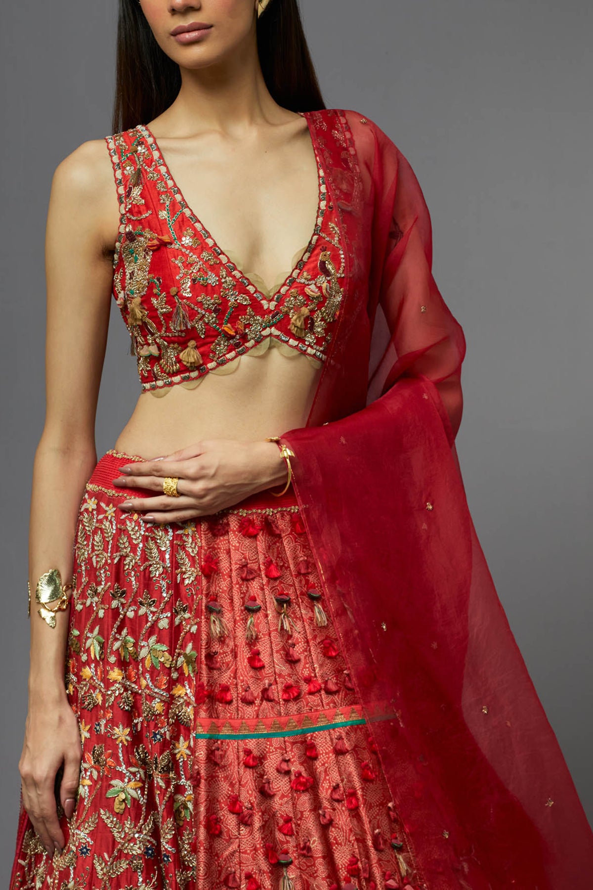 Red Lehenga Set