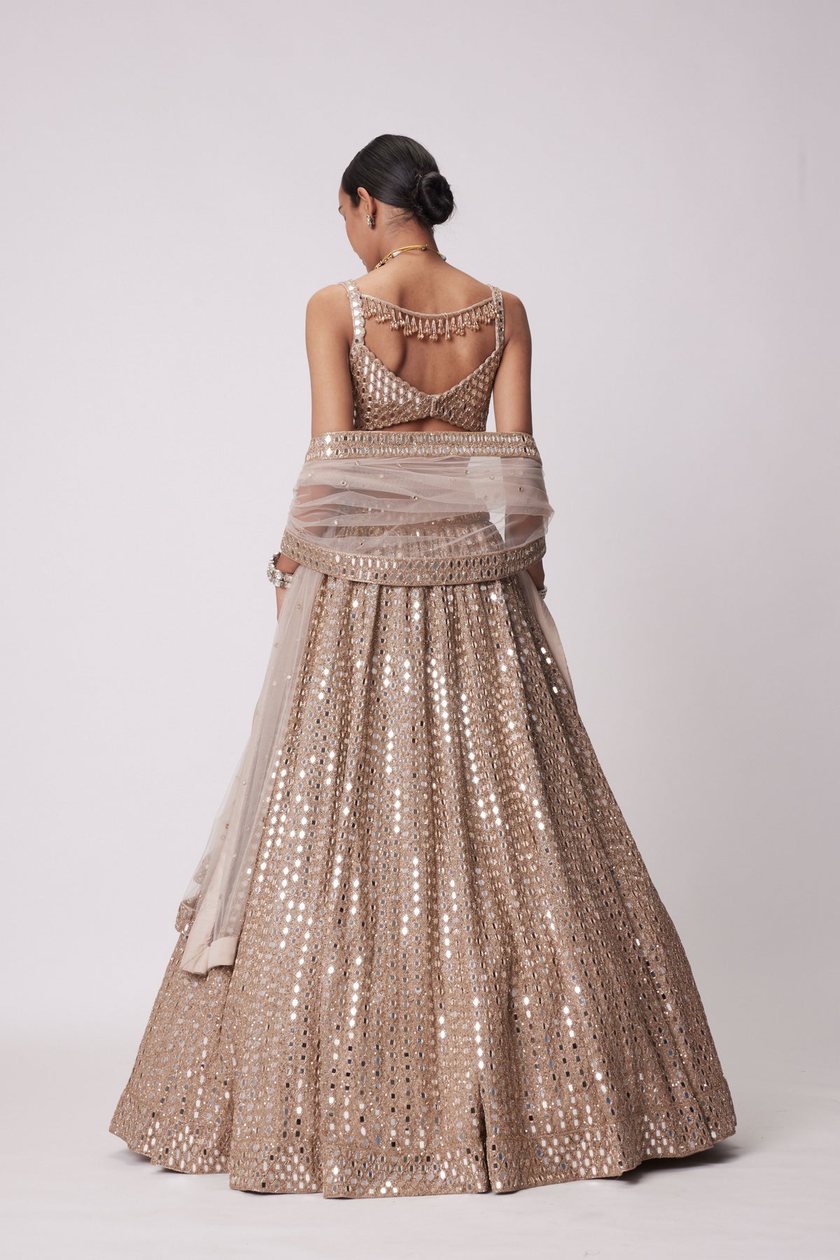 Light Beige Lehenga Set
