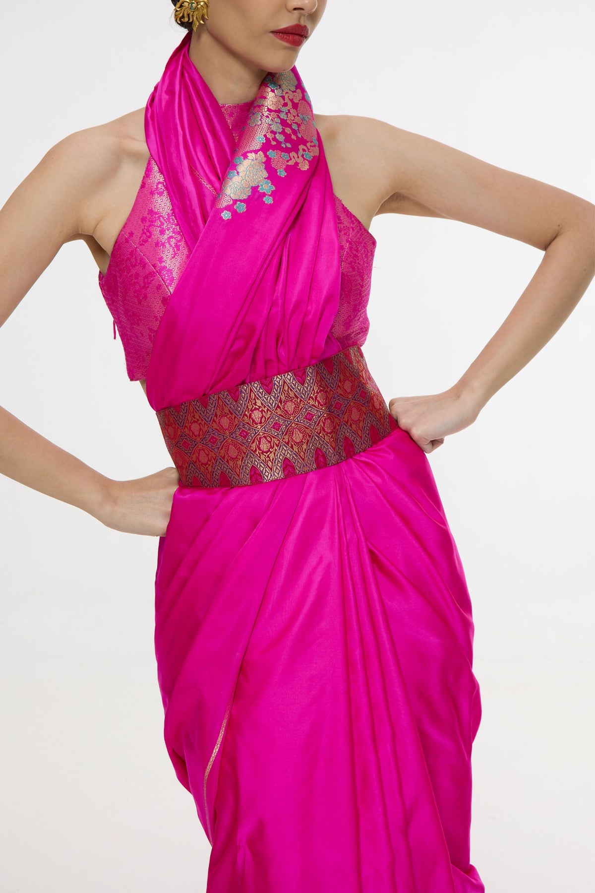 Handwoven Kadhwa Banarasi Saree