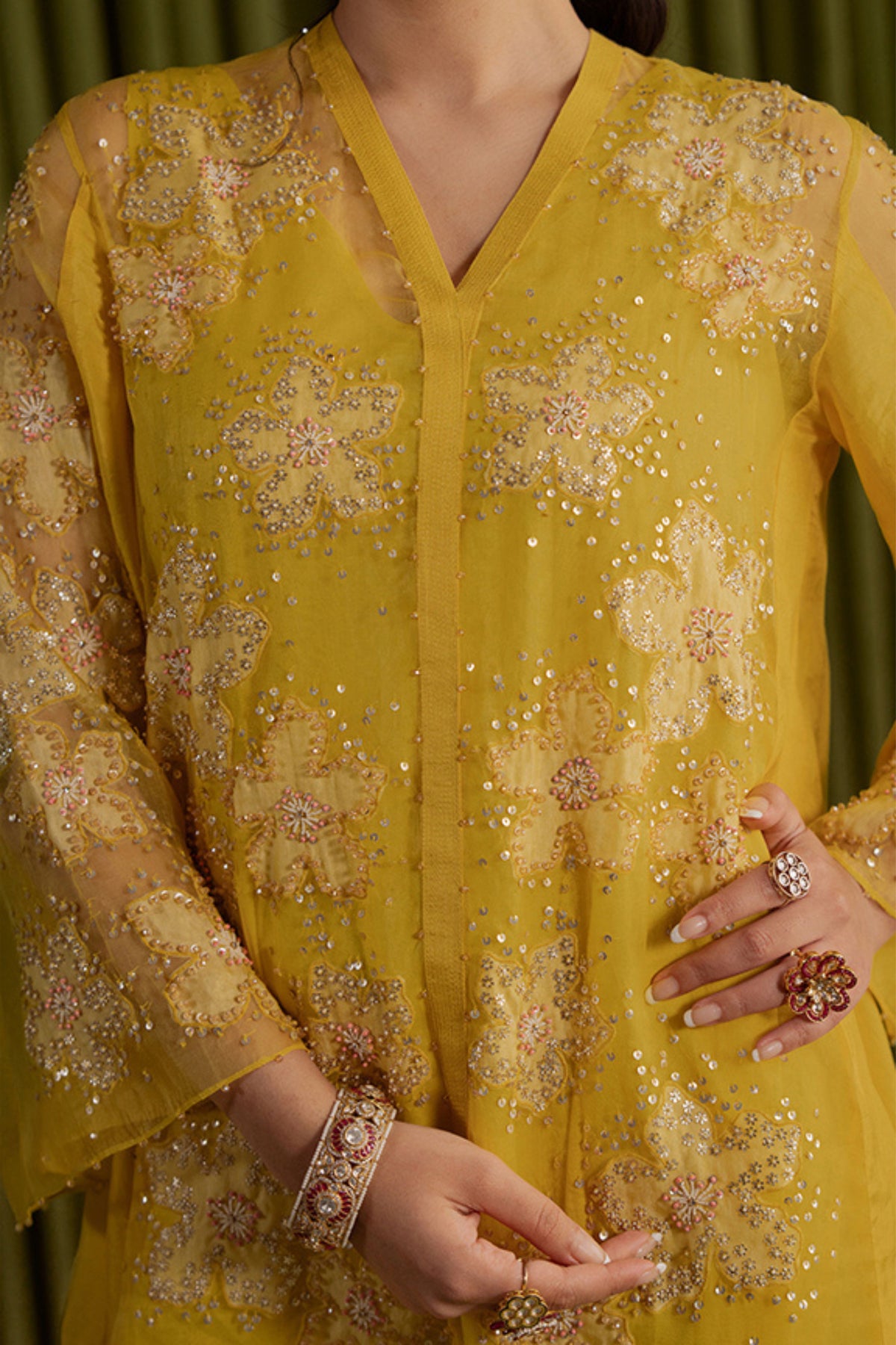 Mango Kurta Floral Set