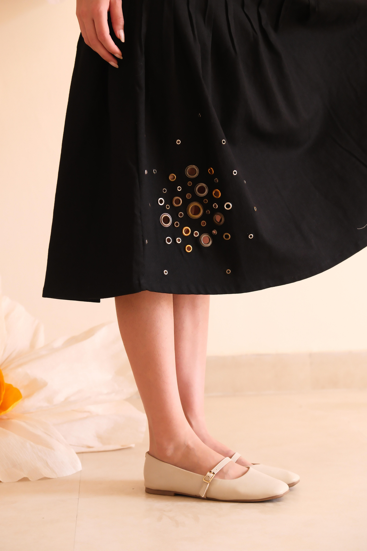 Coal Rivet Skirt