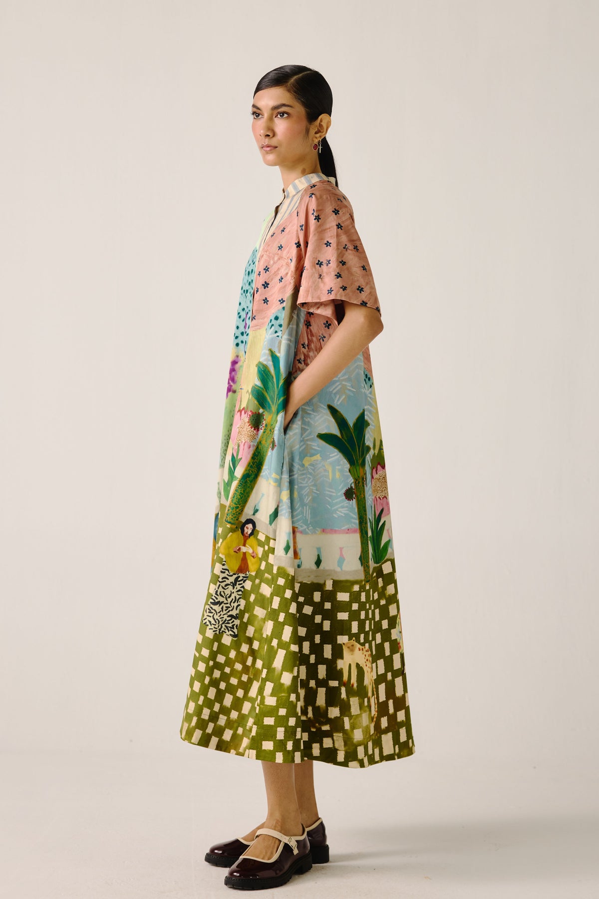 Fisherman A- Line Long Dress