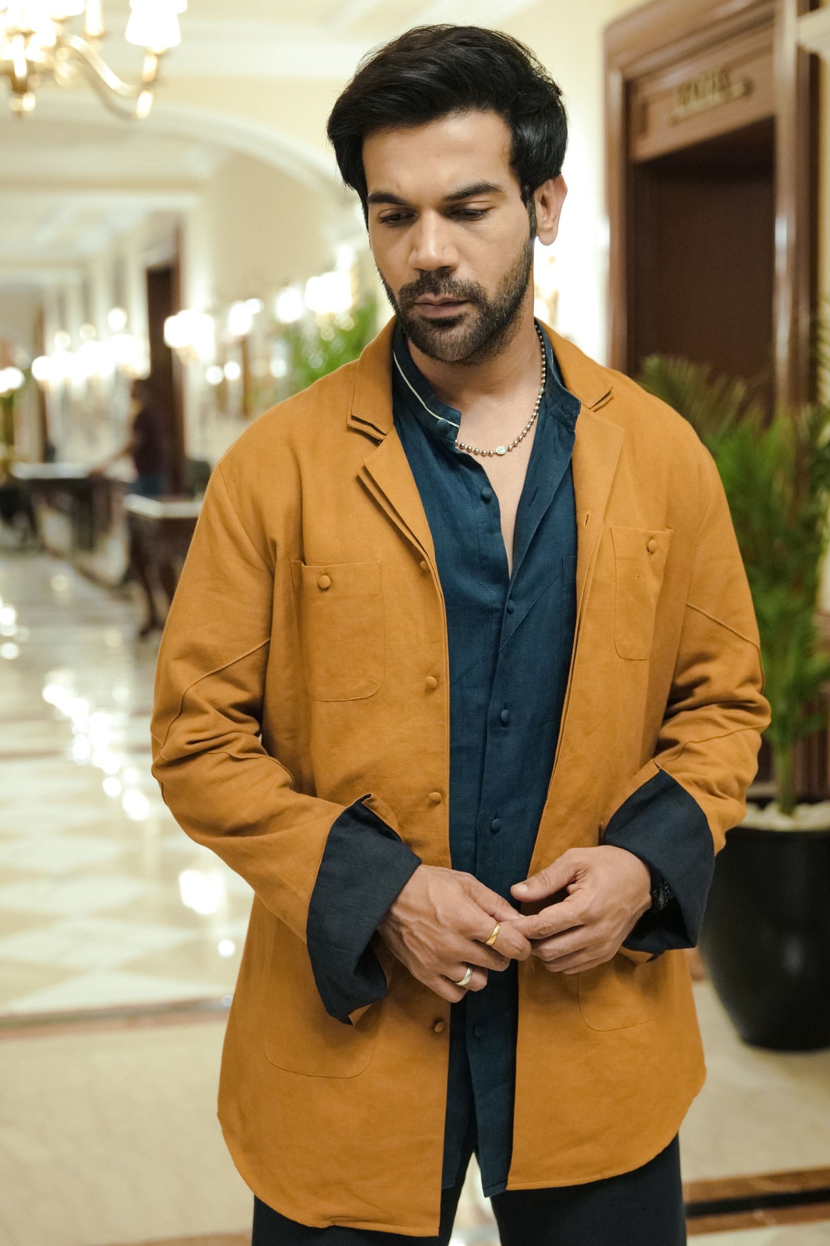 Rajkumar Rao In Mustard Co-ord Set