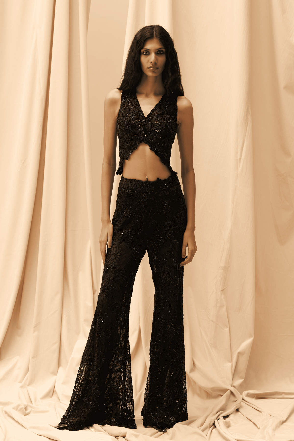 Black Aquatic Noir Co-ord Set