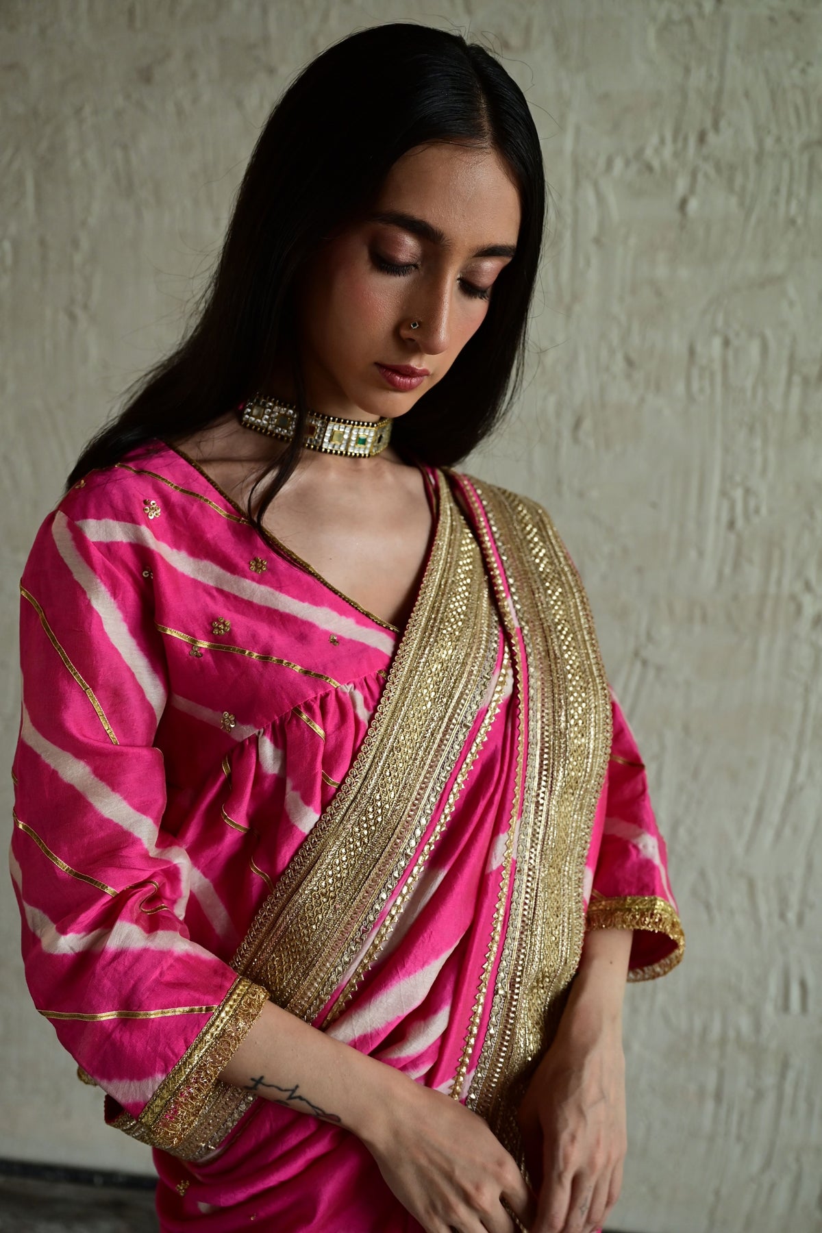 Pink Ombre Urmila Saree