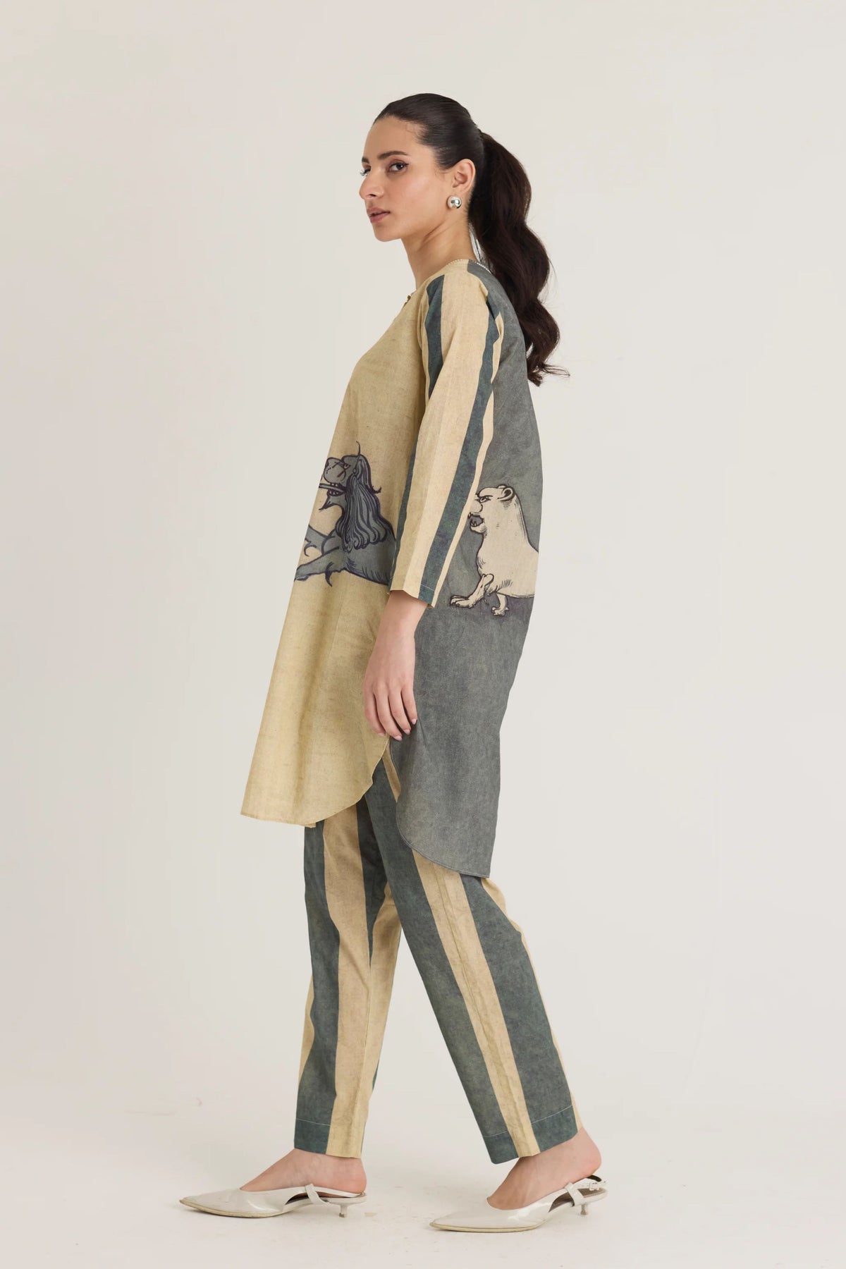Paws Short Kurta Set