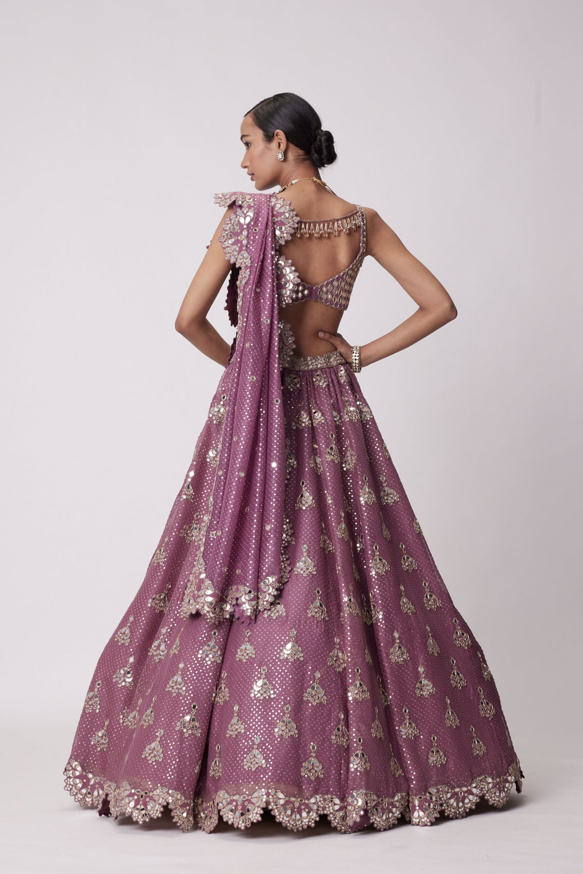 Mud Mauve Lehenga Set