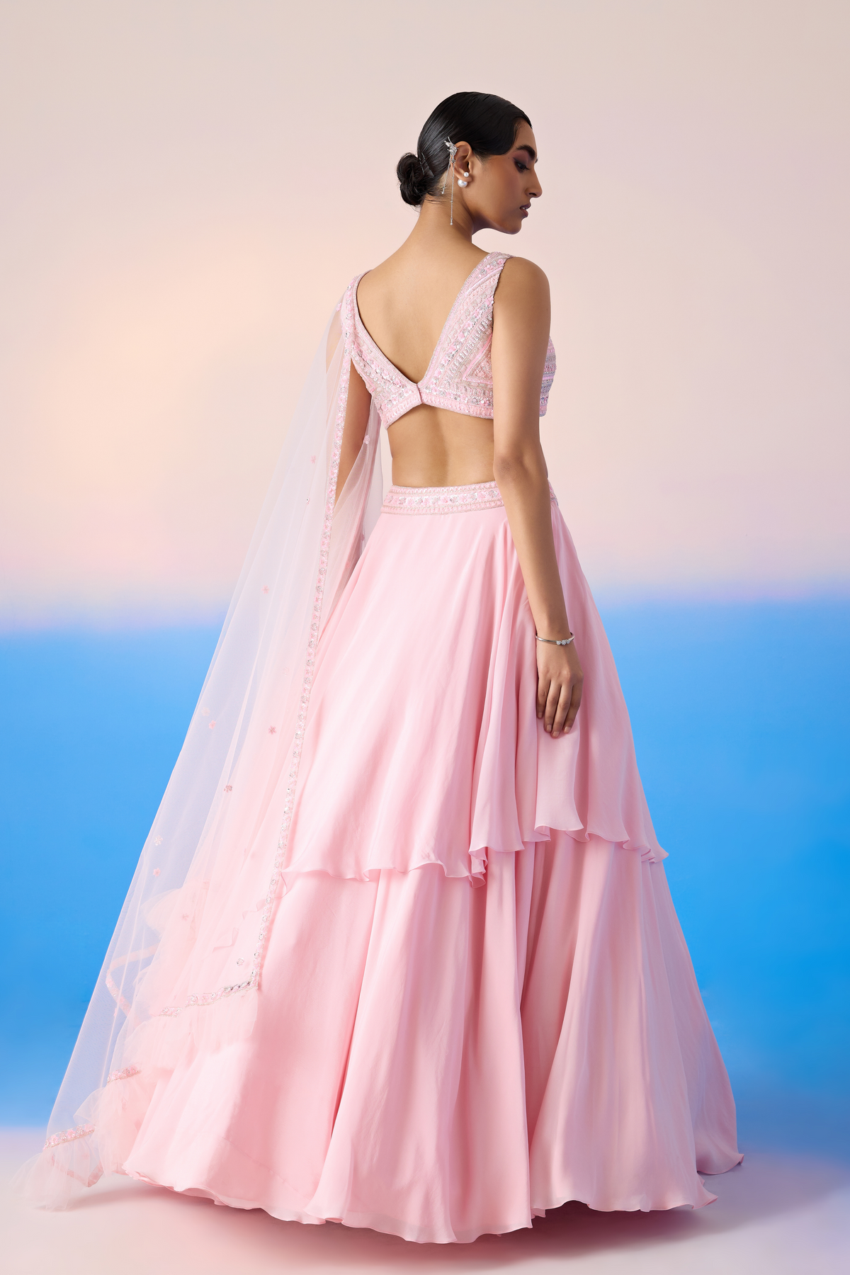 Carnation Pink Lehenga Set
