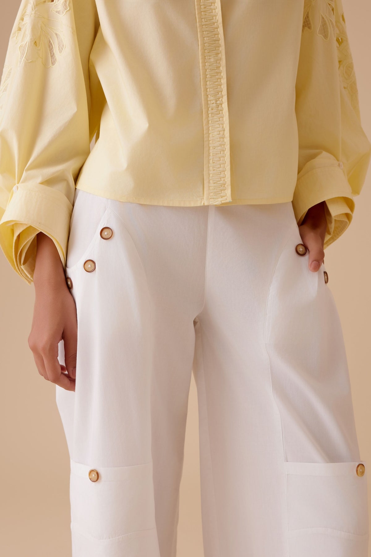White Manya Pant