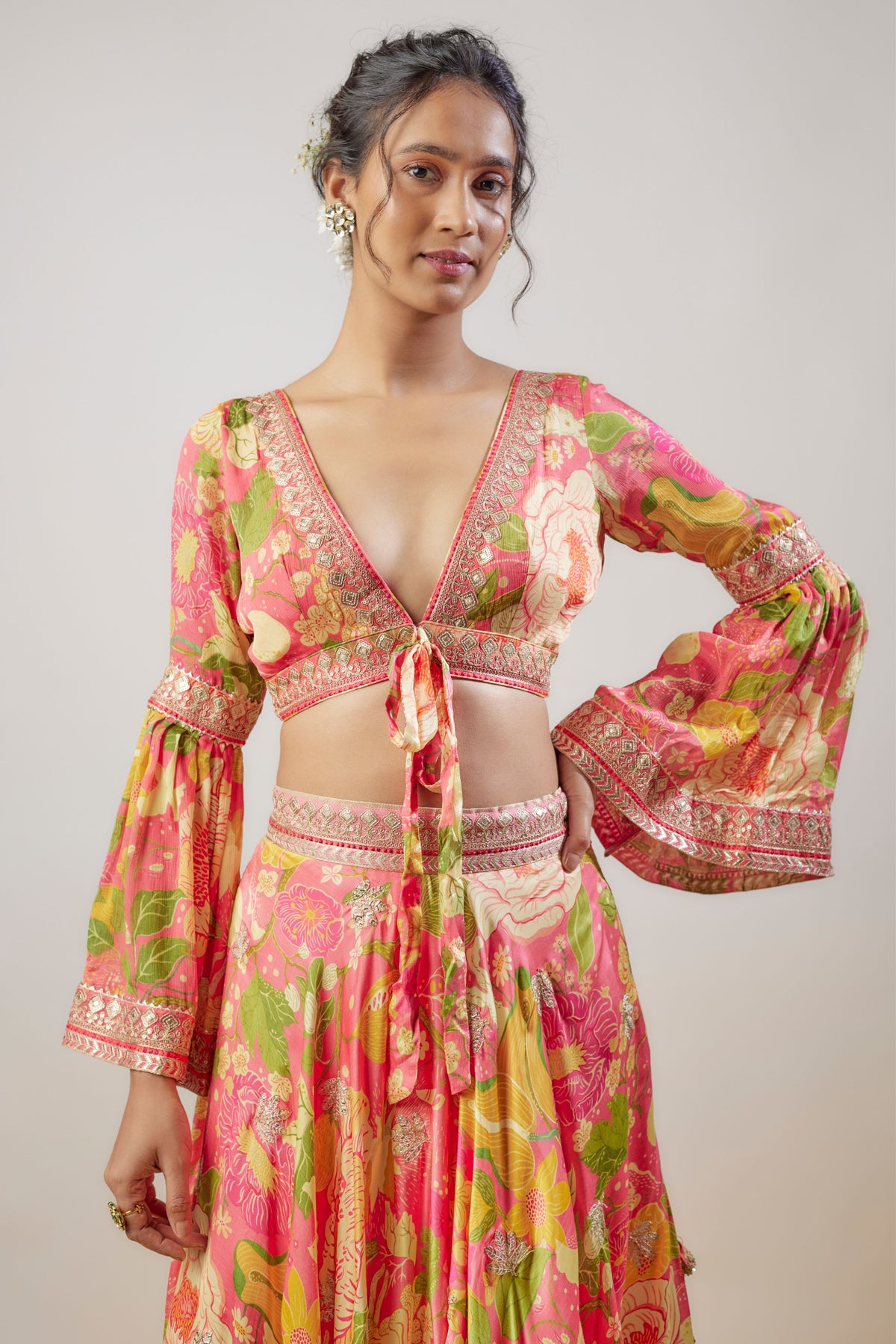 Arina Pink Skirt Set