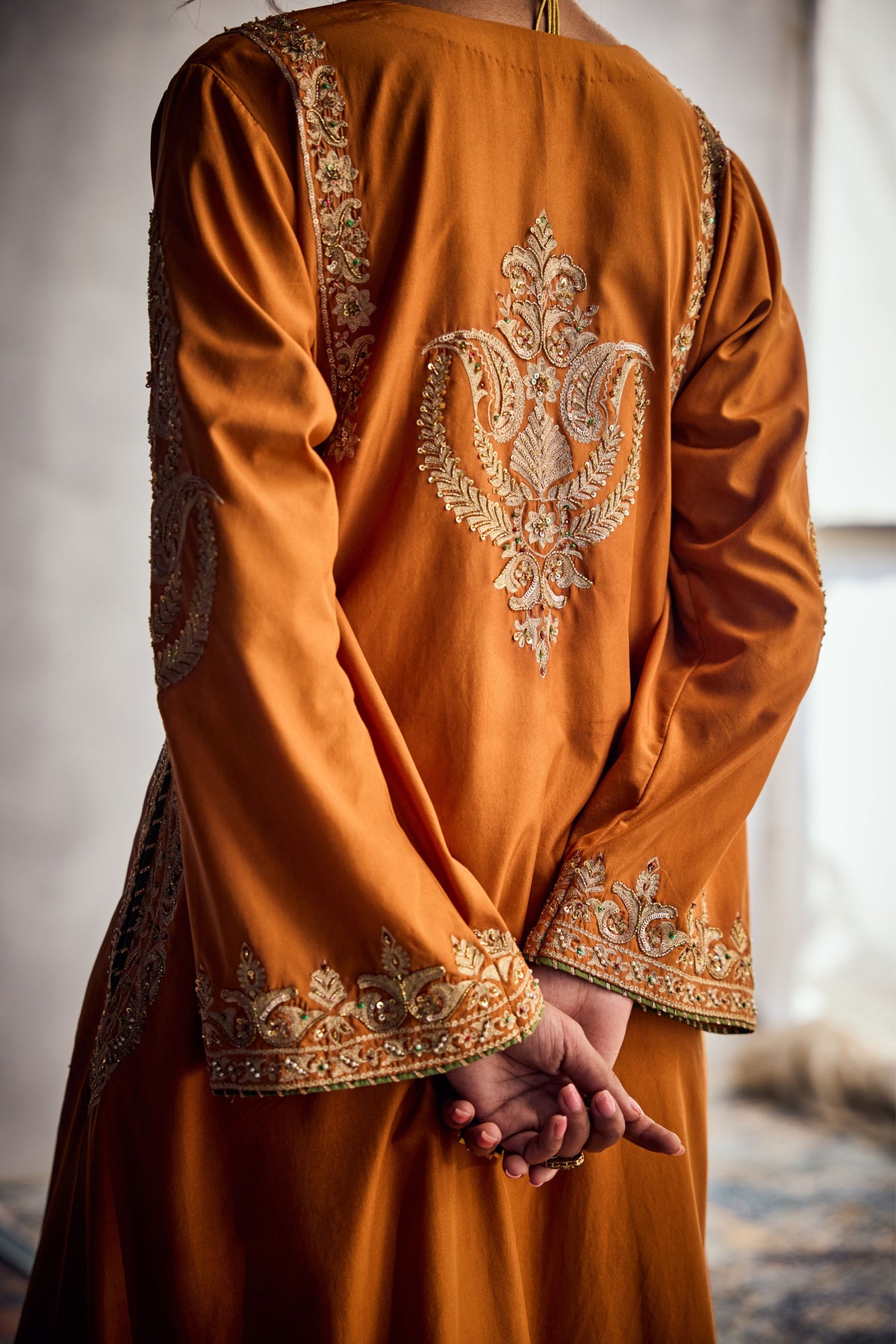 Brick Orange Kurta