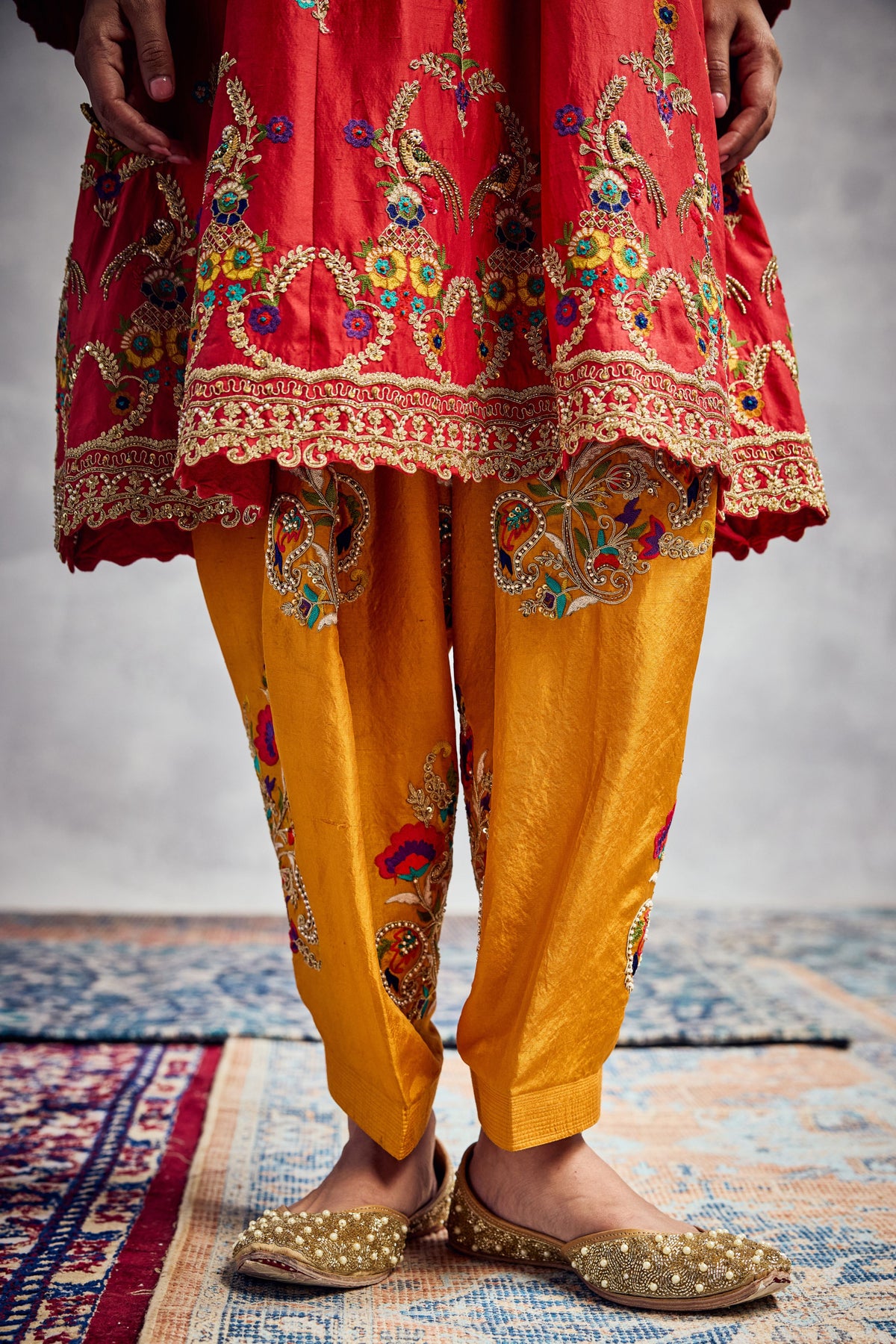 Orange Kurta Set