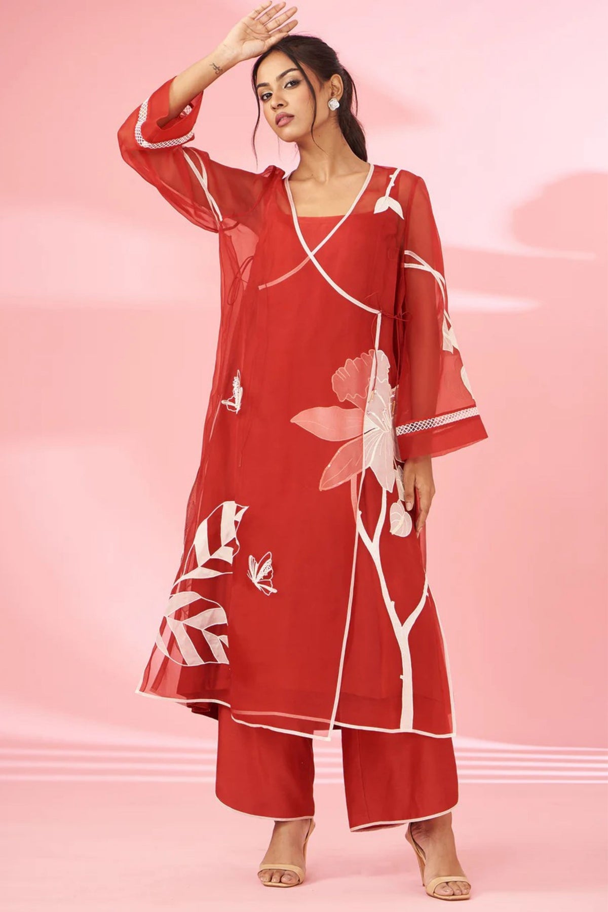 Rose Red Kurta Set