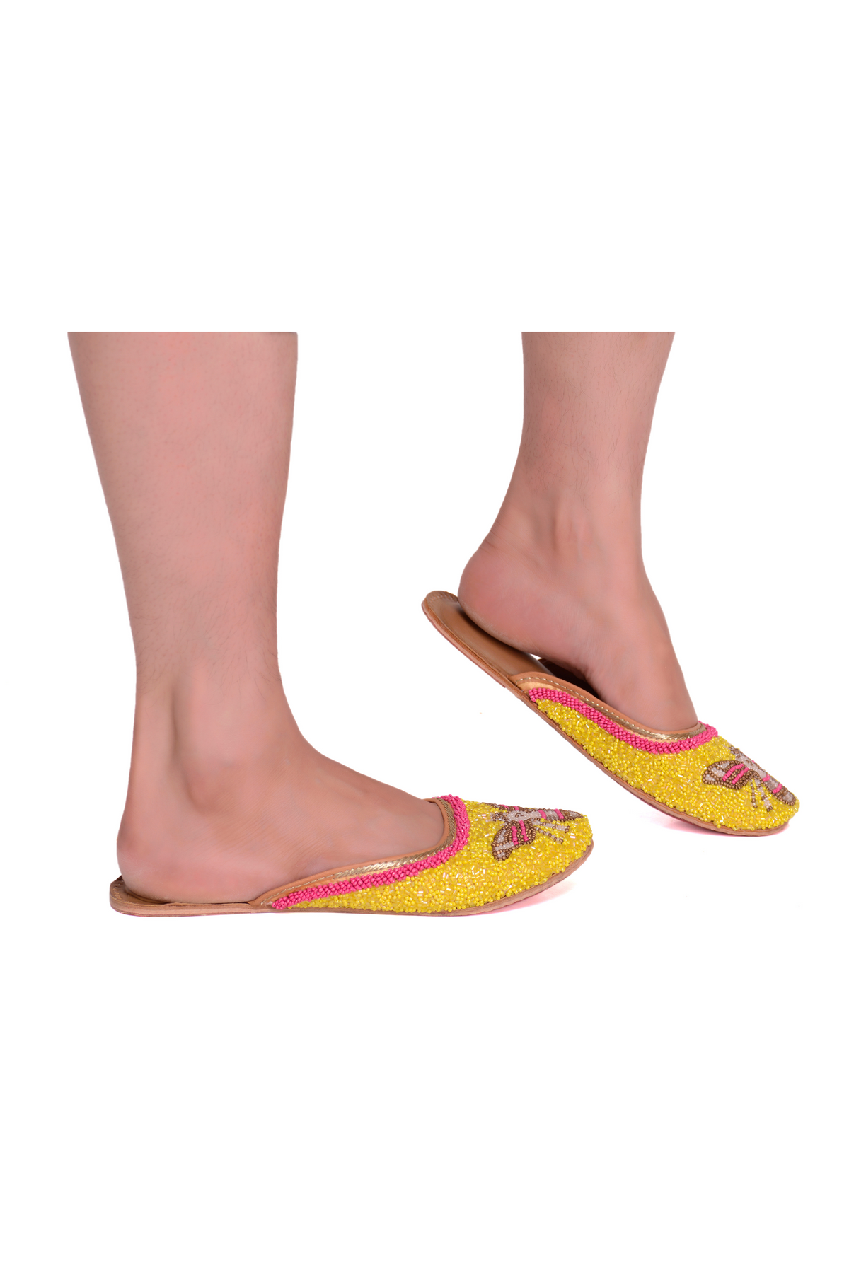 Queenbee jutti in yellow