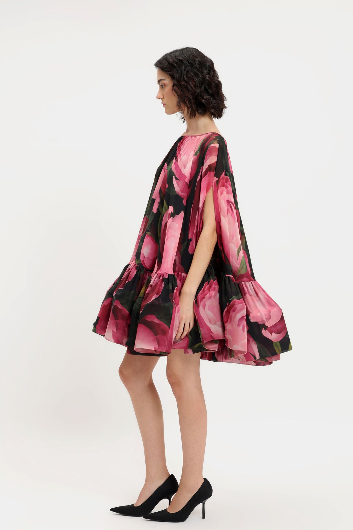 Boat Neck Trapeze Dress