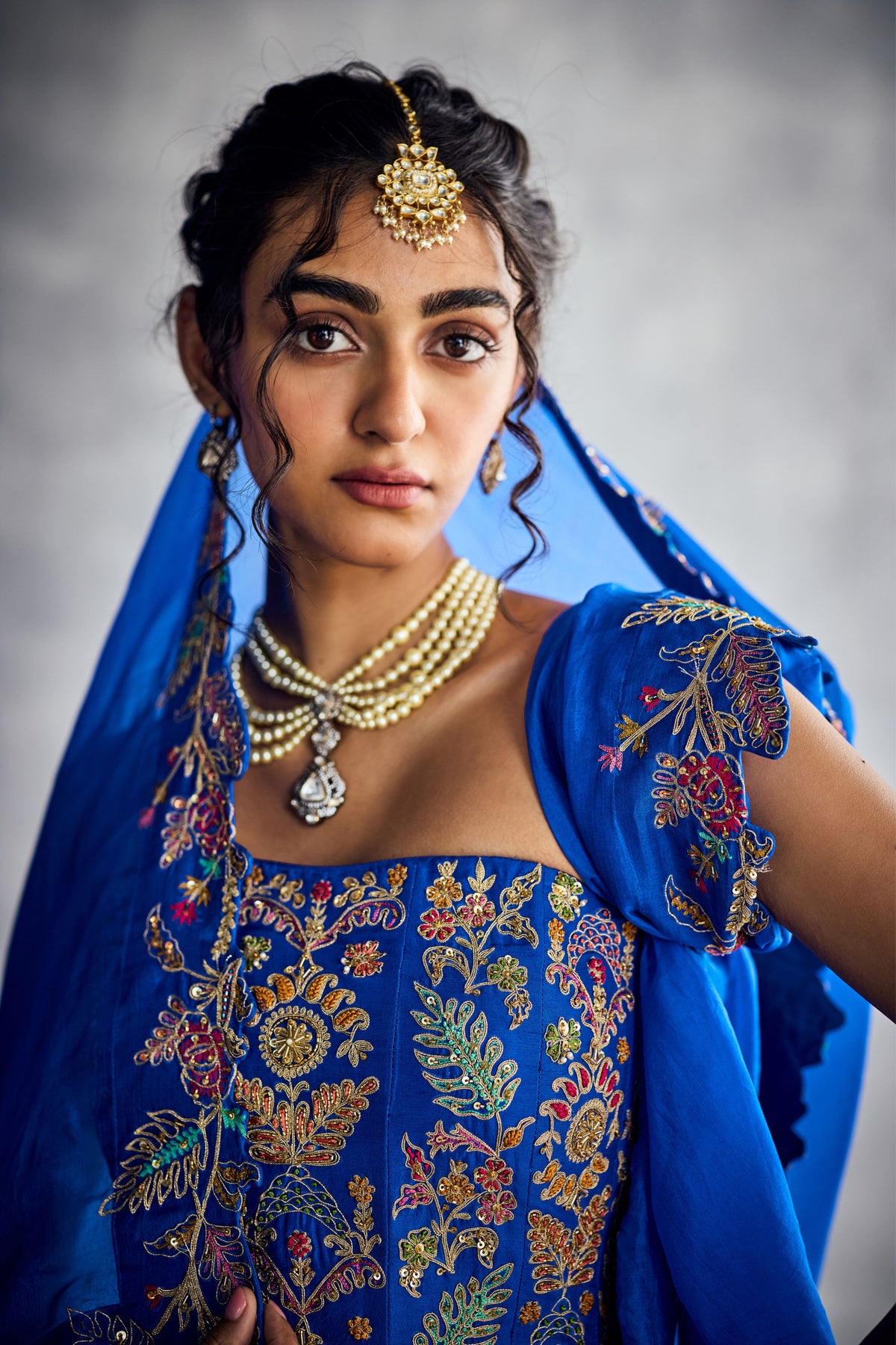 Cobalt Blue Lehenga Set