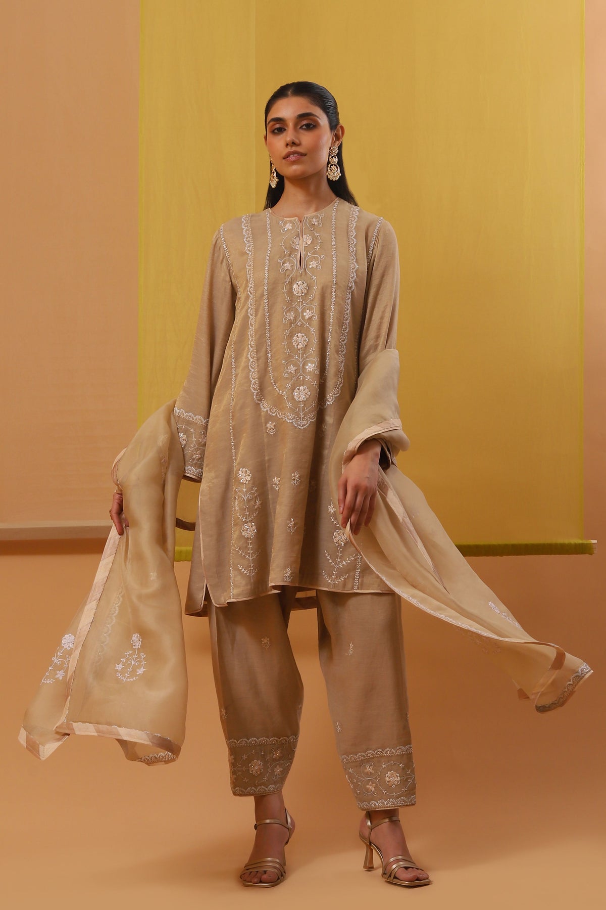 Beige Zaika Co-ordinate Set