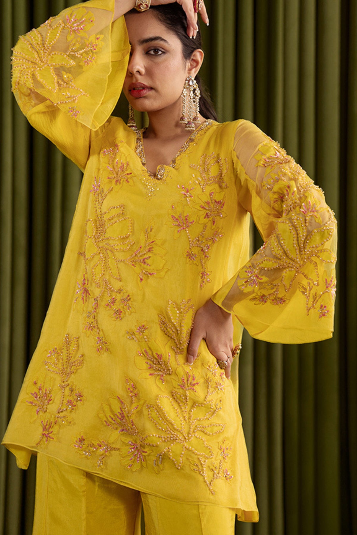 Mango Sharara Set