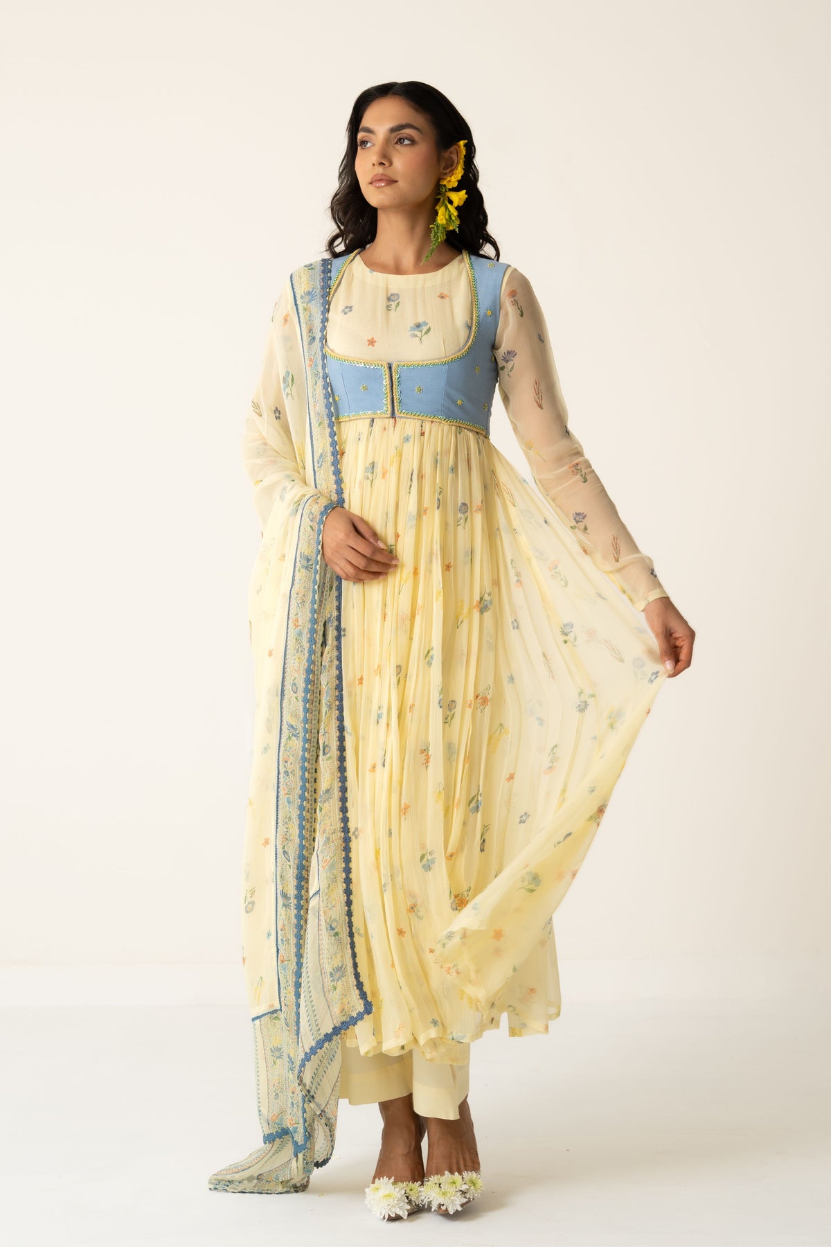 Flora Anarkali Set