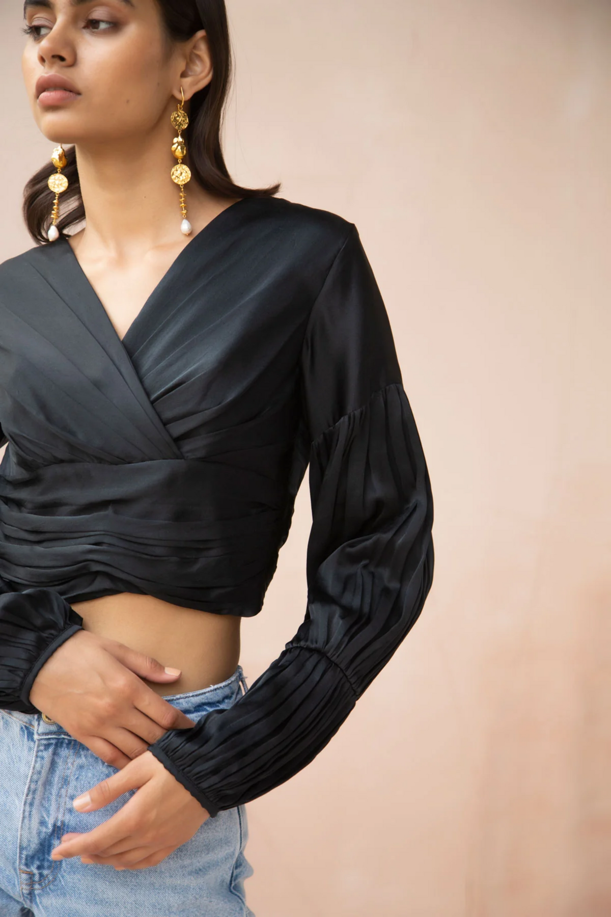 Soie Black Blouse