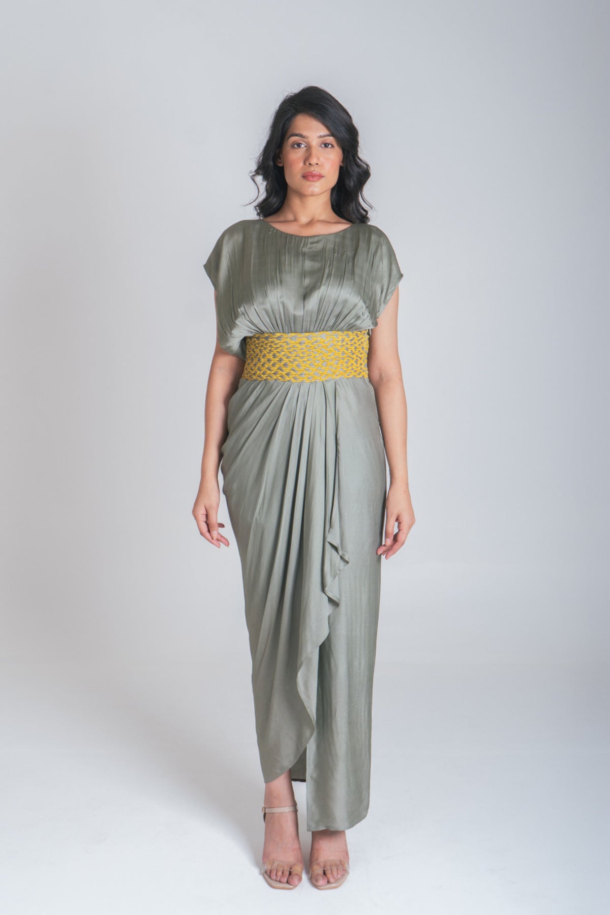 Yellow-green Cocktail Gown