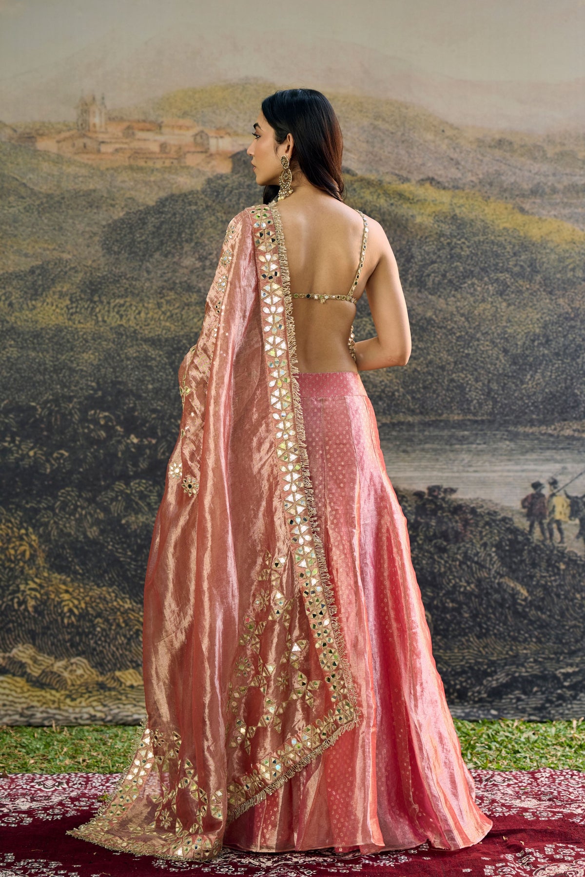 Gulbahar Mirror Sharara Set