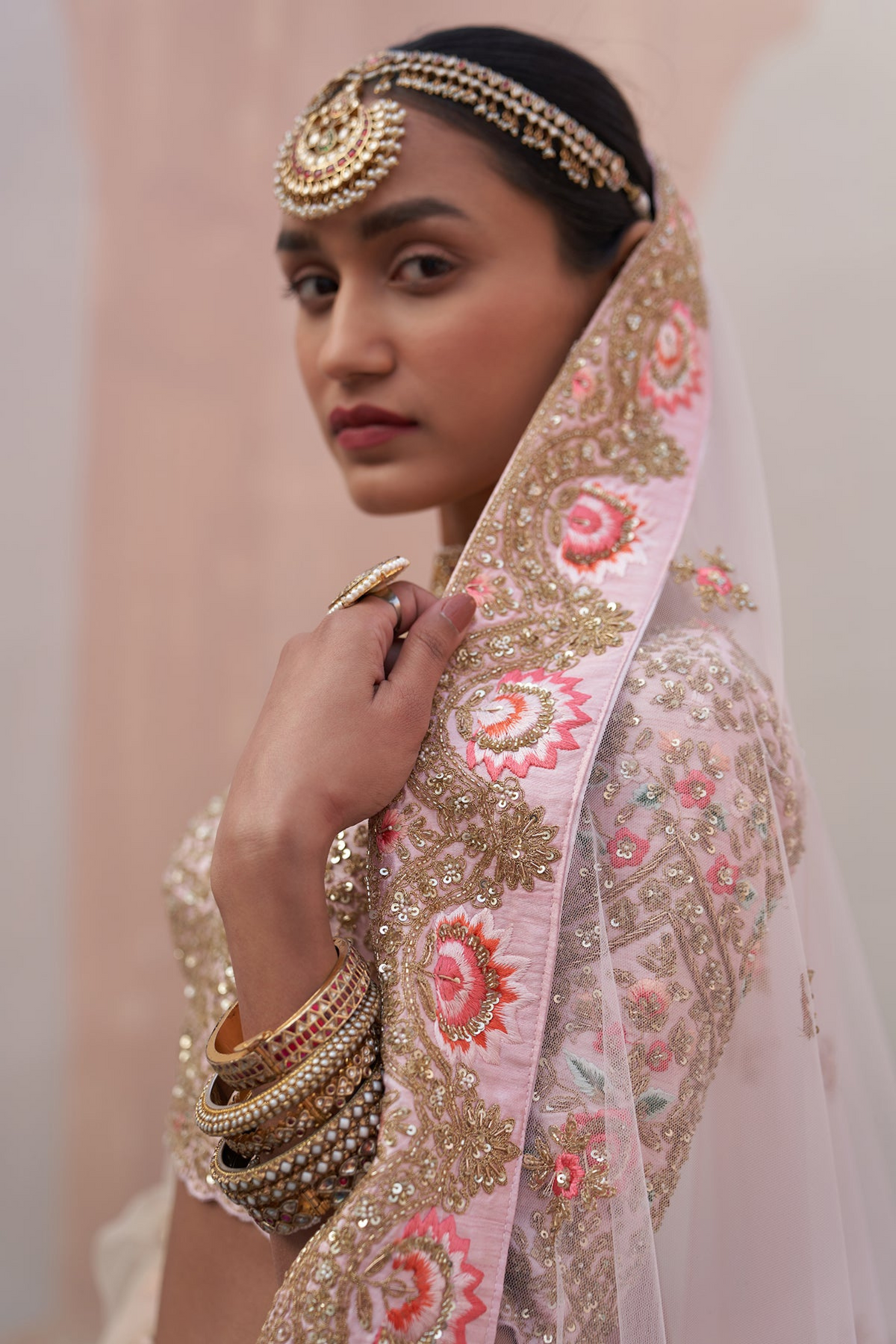Blush Pink Lehenga Set