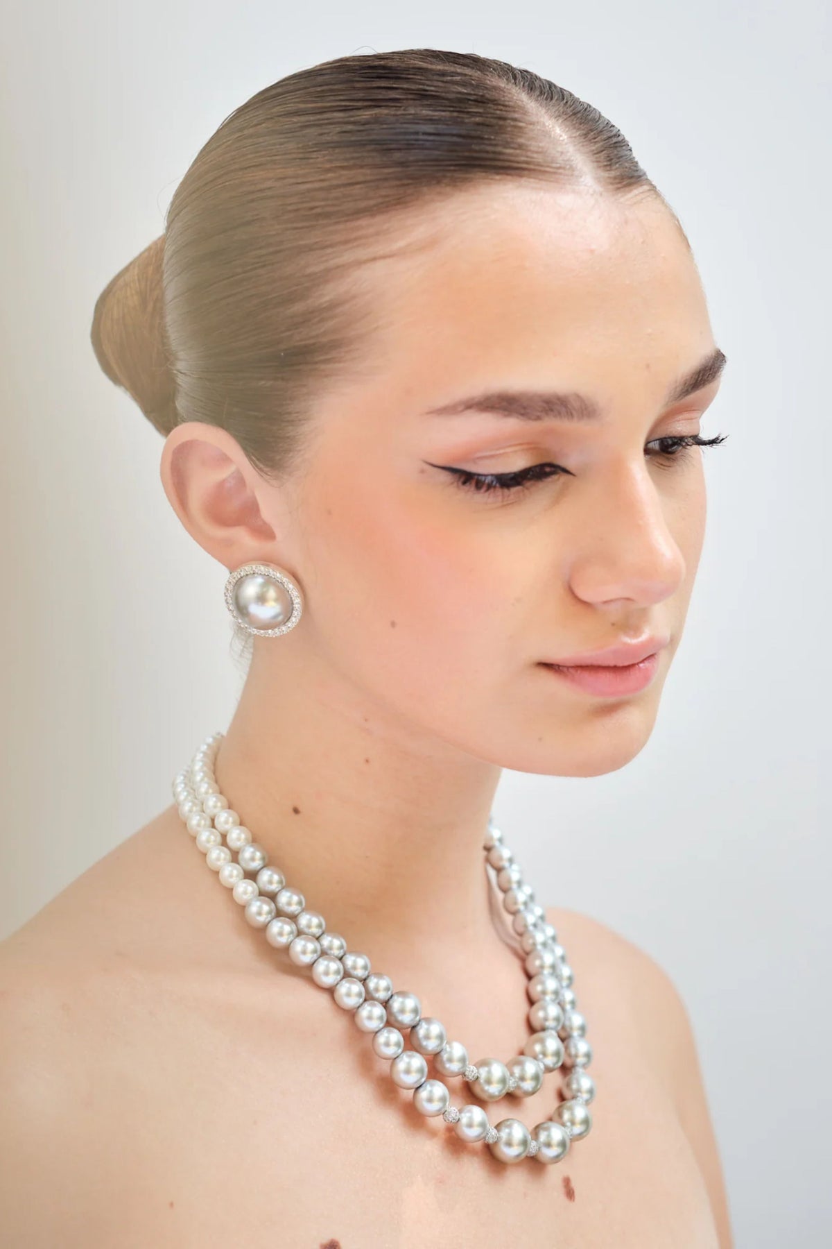 Double Graded Silver Necklace