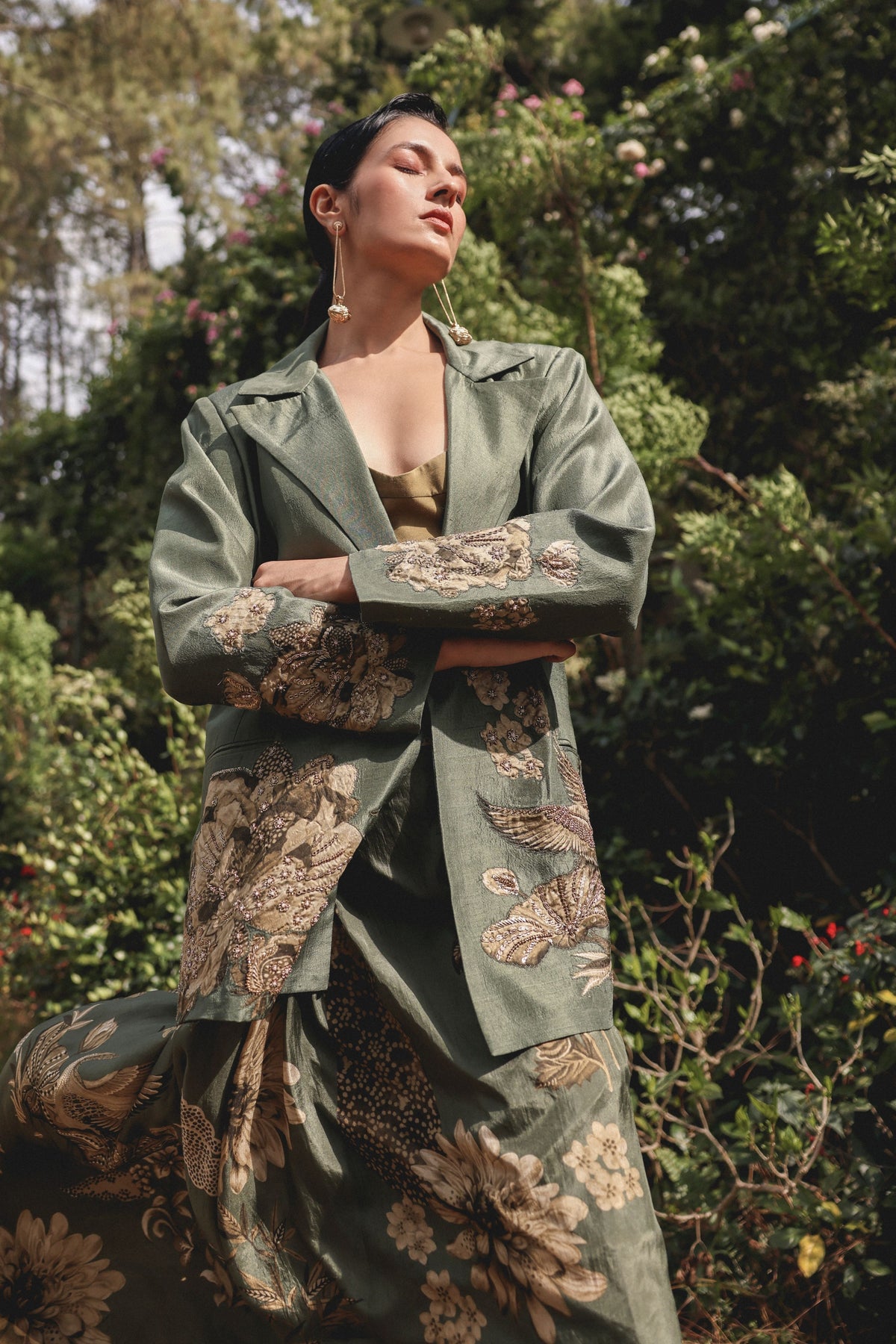 Garden Fold Blazer Set