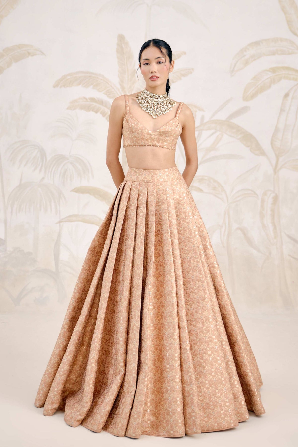 Dusty Coral Lehenga Set