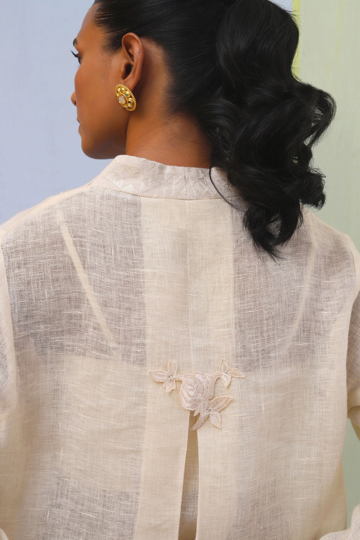 Beige Warda Co-ordinate Set