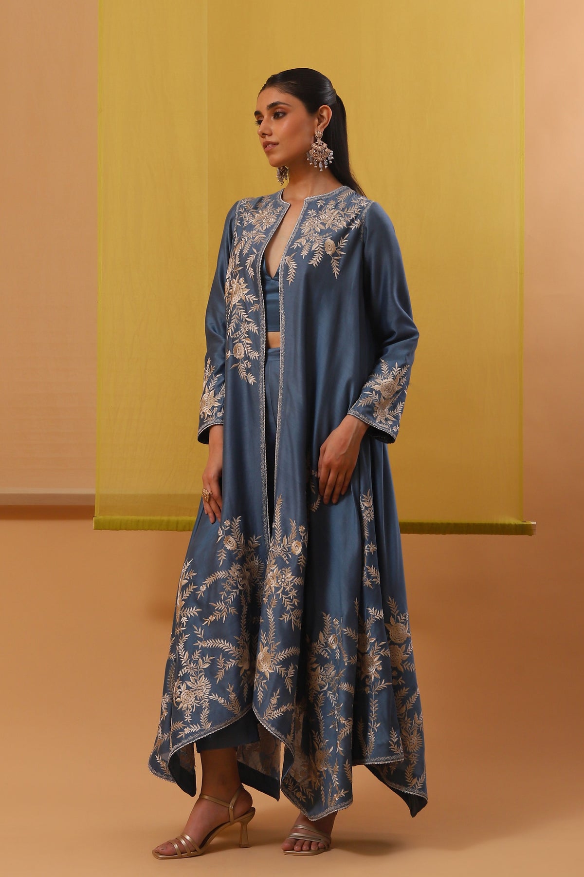 Blue Aqila Jacket Set