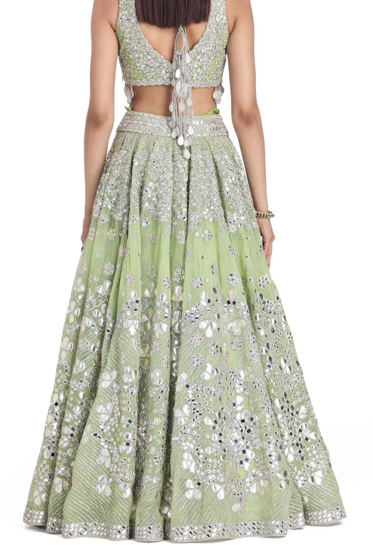Neon Green Lehenga Set