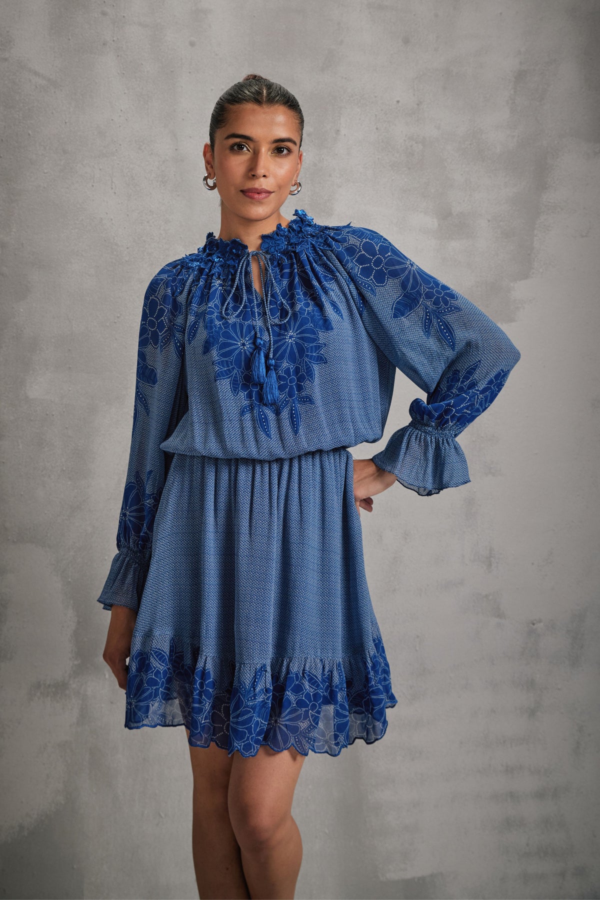 Hitachi Ruffled Dress