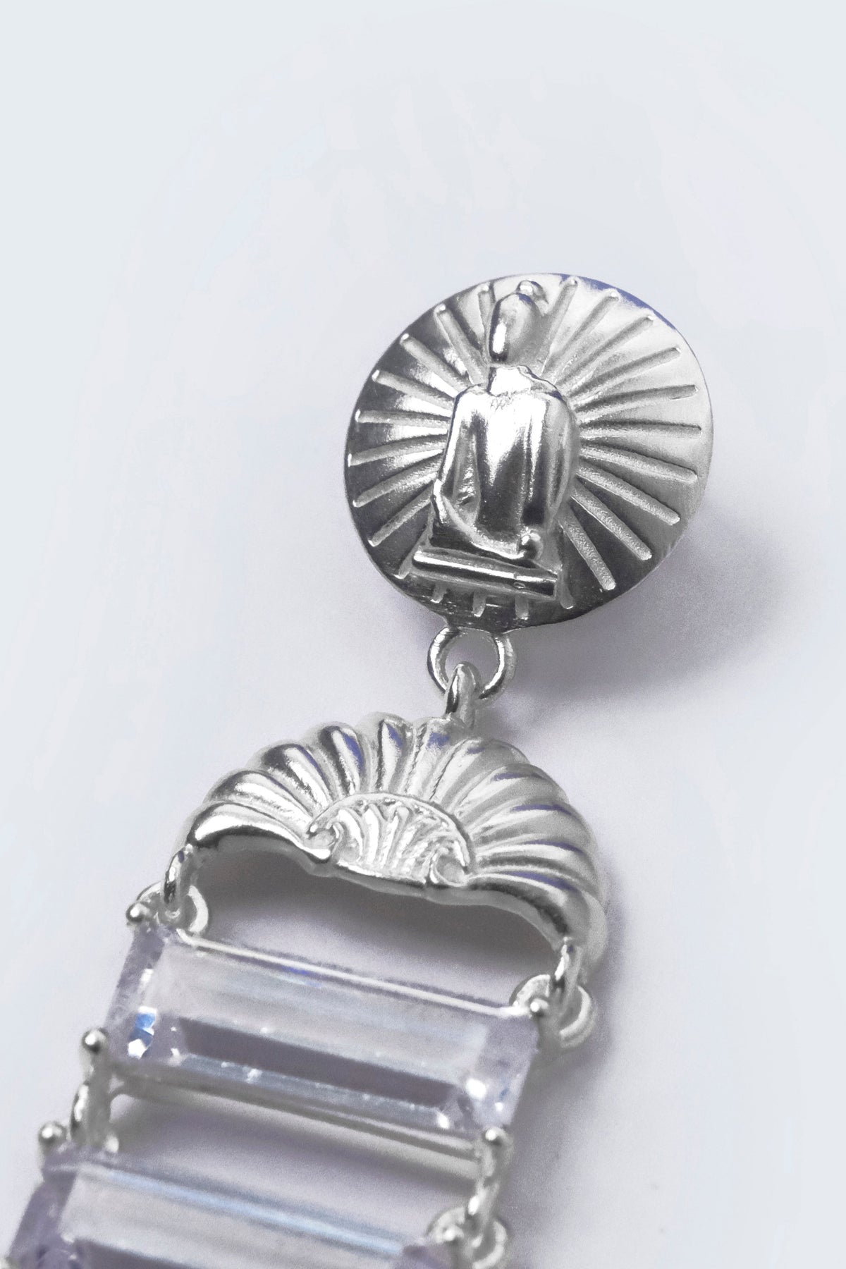White Marine Treasure Earrings