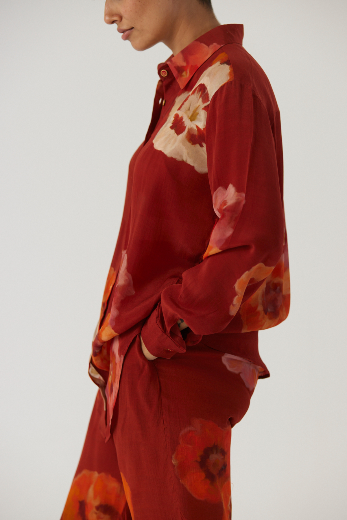 Gardenia Red Co-Ord Set