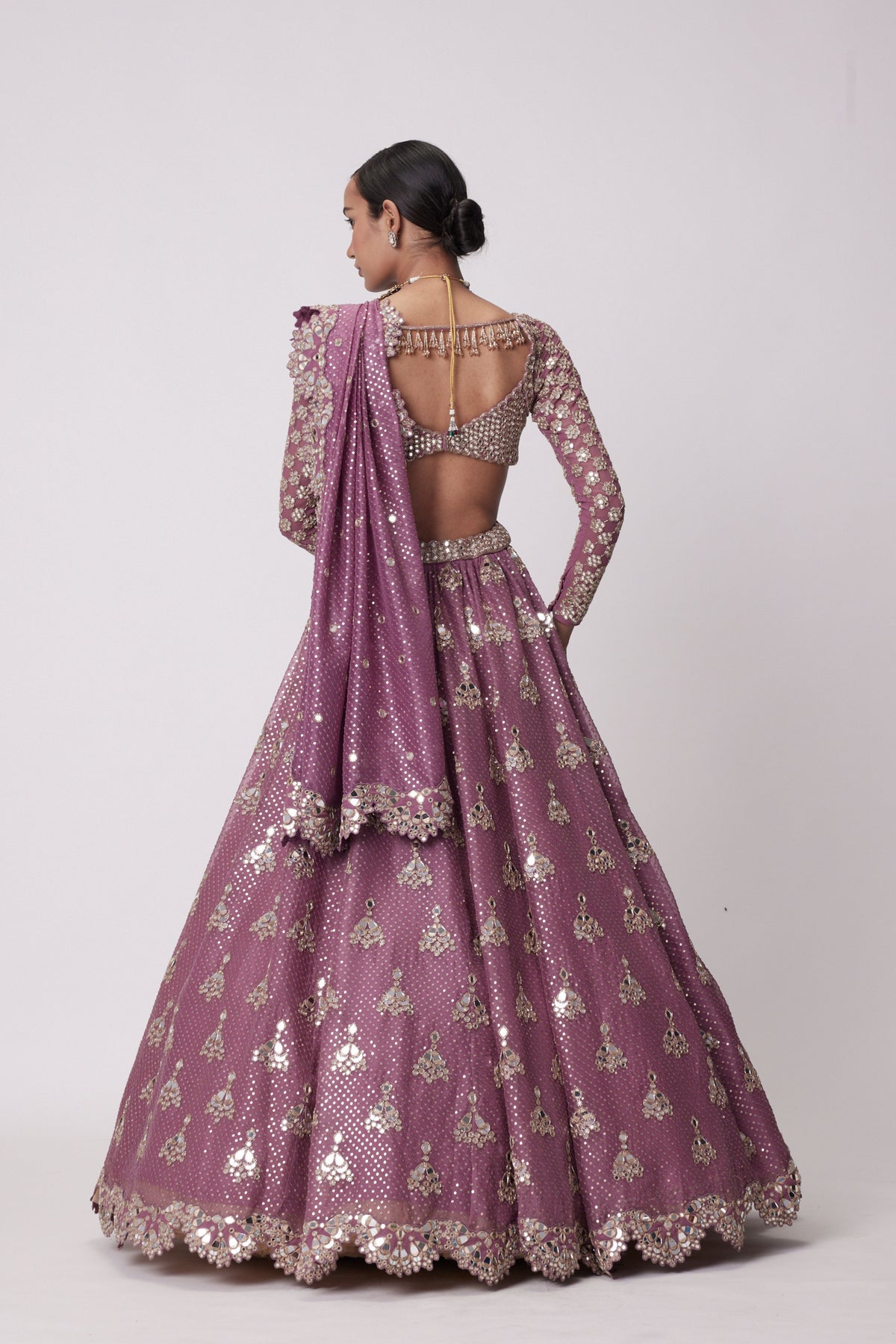 Mud Mauve Lehenga Set