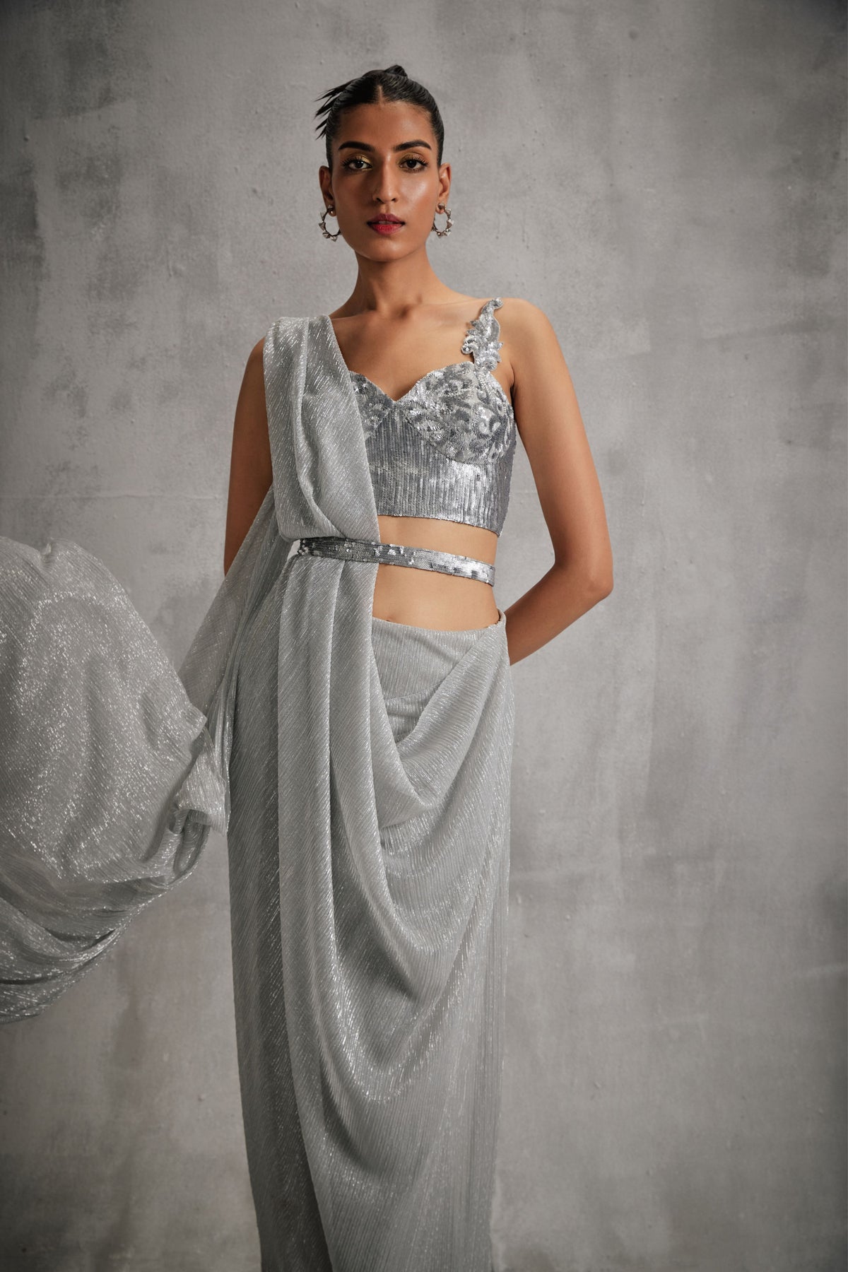 Rosa Baroque Sraight Concept Saree